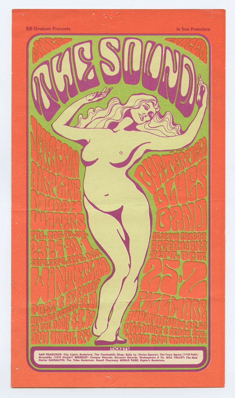 BG  29 Handbill  Jefferson Airplane 1966 Sep 26 Very Fine