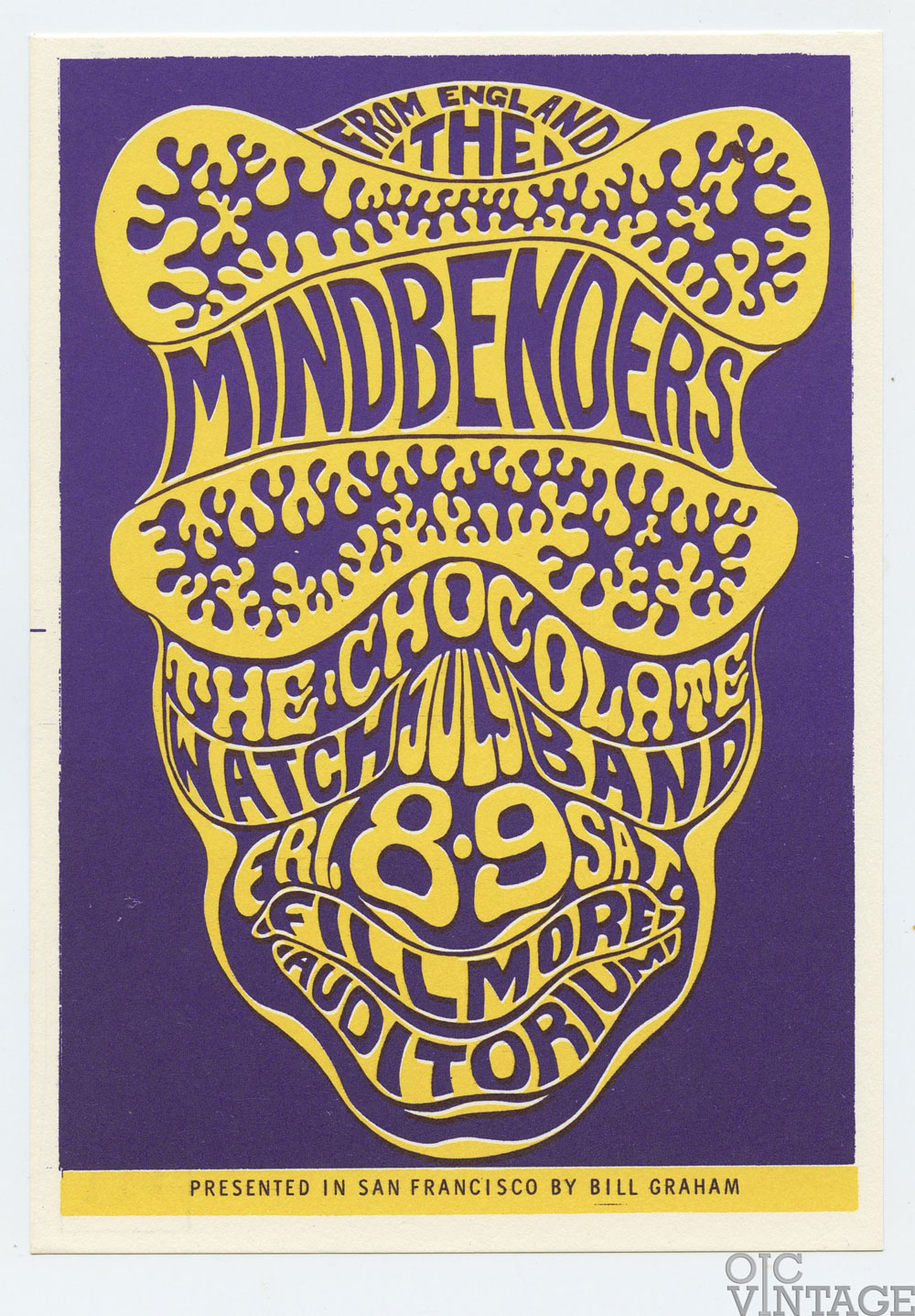 BG  16 Postcard Mindbenders The Chocolate Watchband 1966 Jul 8