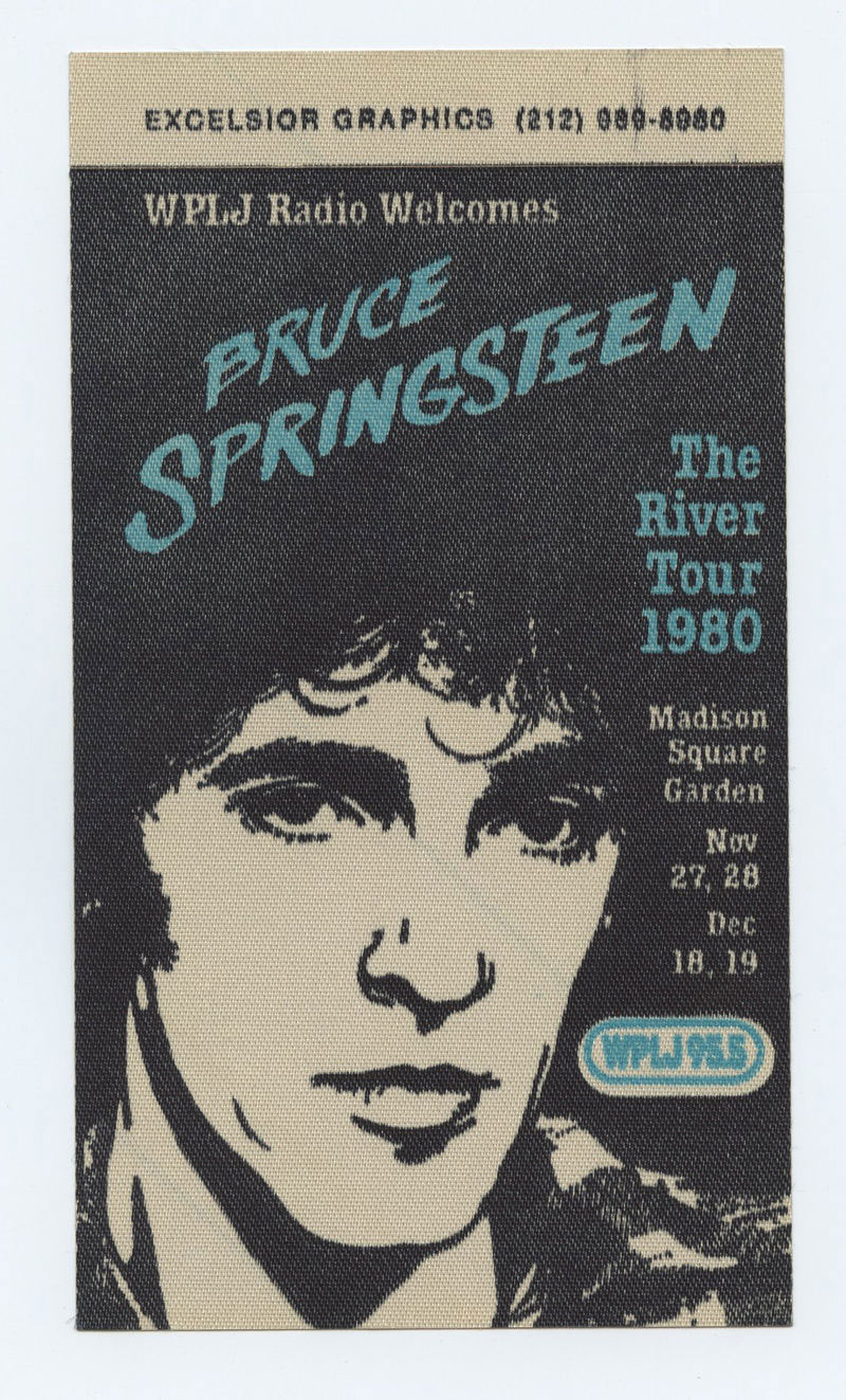 Bruce Springsteen Backstage pass The River Tour 1980 Madison Square Garden