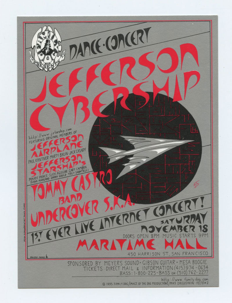 Maritime Hall 1995 Nov Handbill Jefferson Cybership