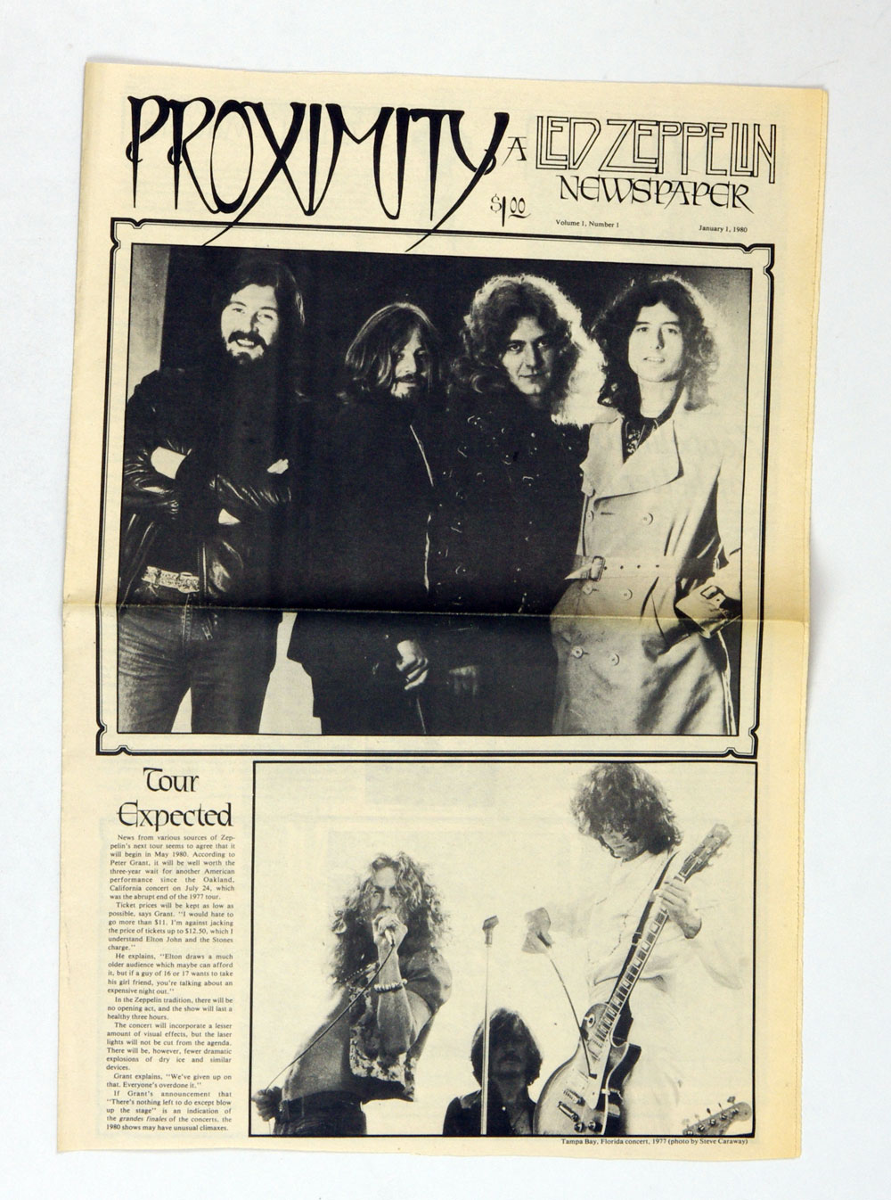 Led Zeppelin Fanzine  Proximity 1980 thru 1981 Vol. 1 thru 8 Set of 8 