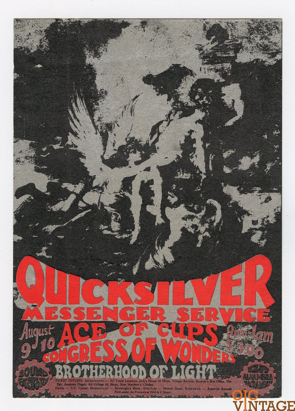 Quicksilver Messenger Service Handbill 1968 Aug 9 Sound Factory Sacramento