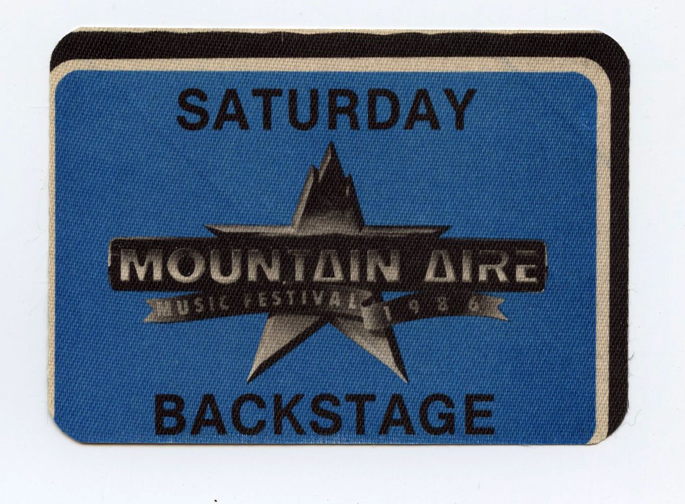 Mountain Aire Festival Backstage Pass 1986 Aug 23 Journey ZZ Top