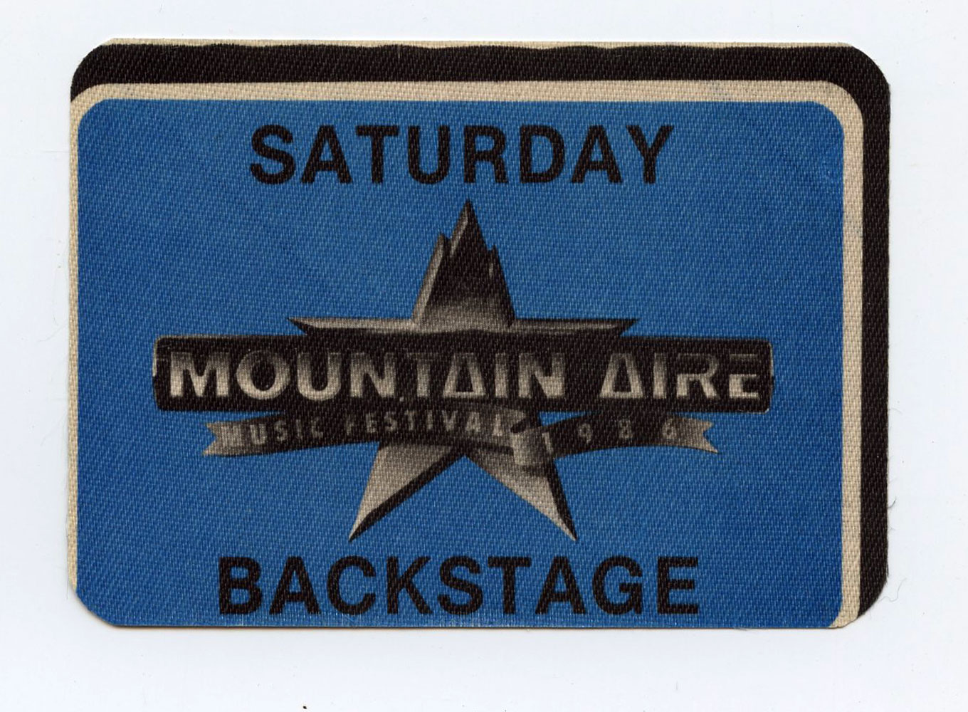 Mountain Aire Festival Backstage Pass 1986 Aug 23 Journey