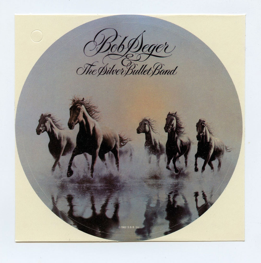 Bob Seger And The Silver Bullet Band Sticker 1980 Against The Wind Album Promotion