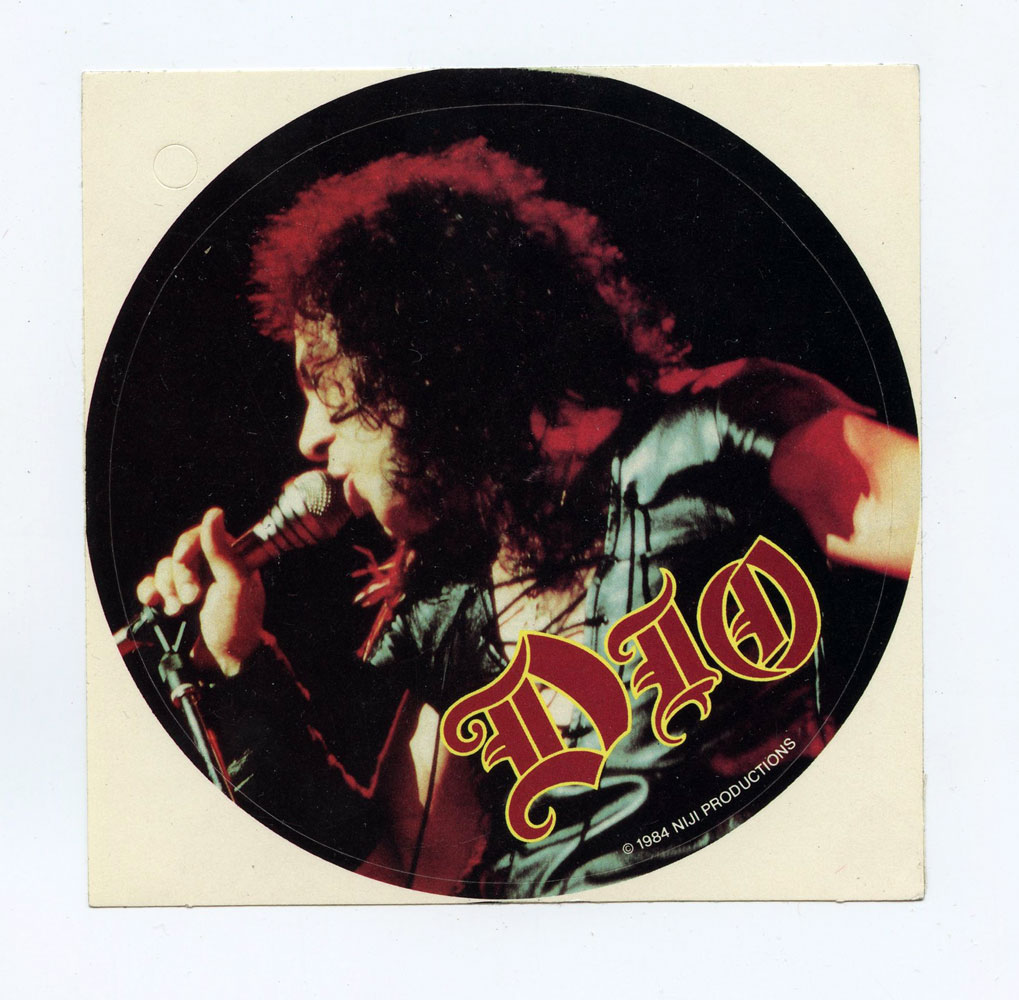 Ronnie James Dio Sticker 1984 Vintage Winterland San Francisco