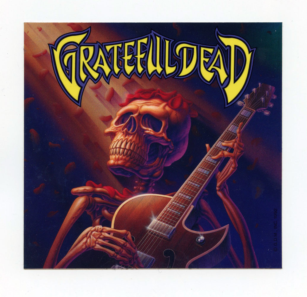 Grateful Dead Sticker 1990s Vintage 5 x 5