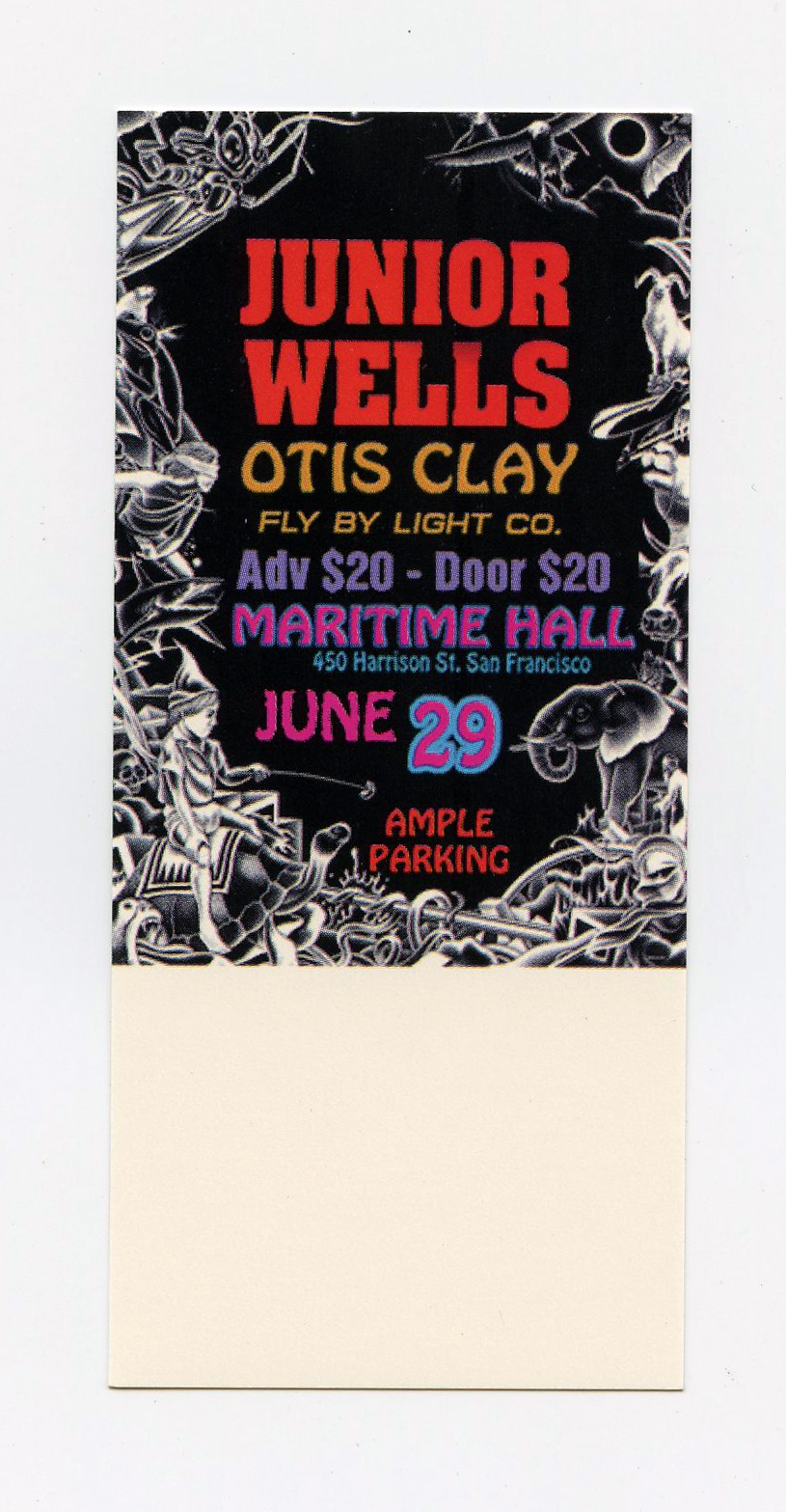 Maritime Hall 1996 Jun Ticket Junior Wells Otis Clay