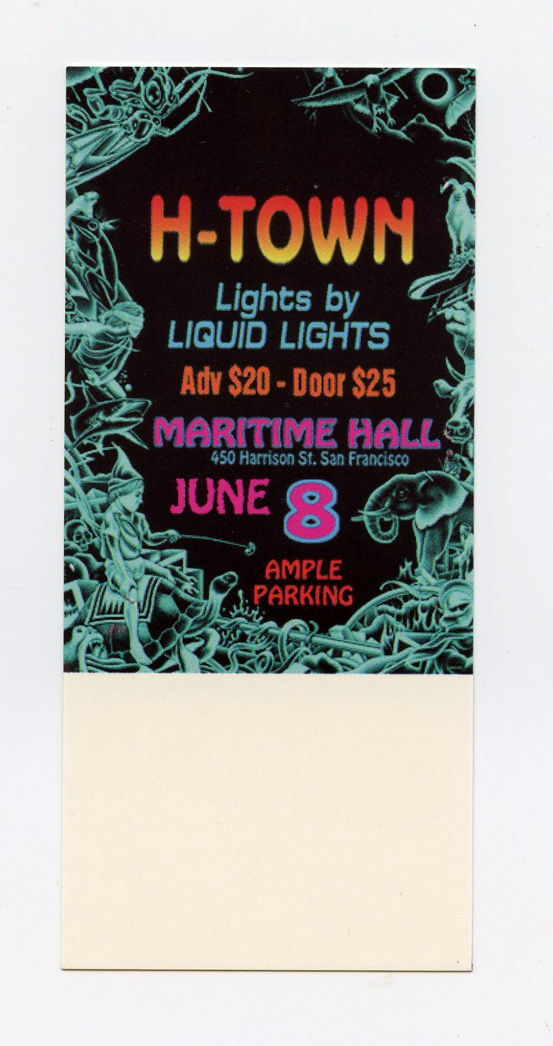Maritime Hall 1996 Jun Ticket H Town