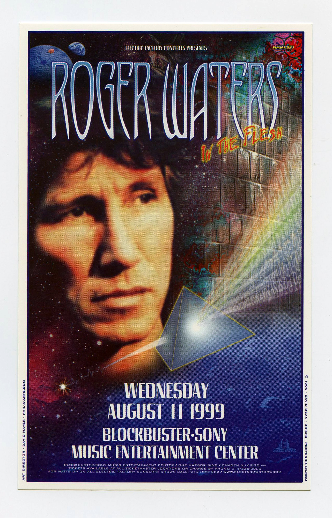 Roger Waters Handbill 1999 Aug 11 Inglewood CA David Dean