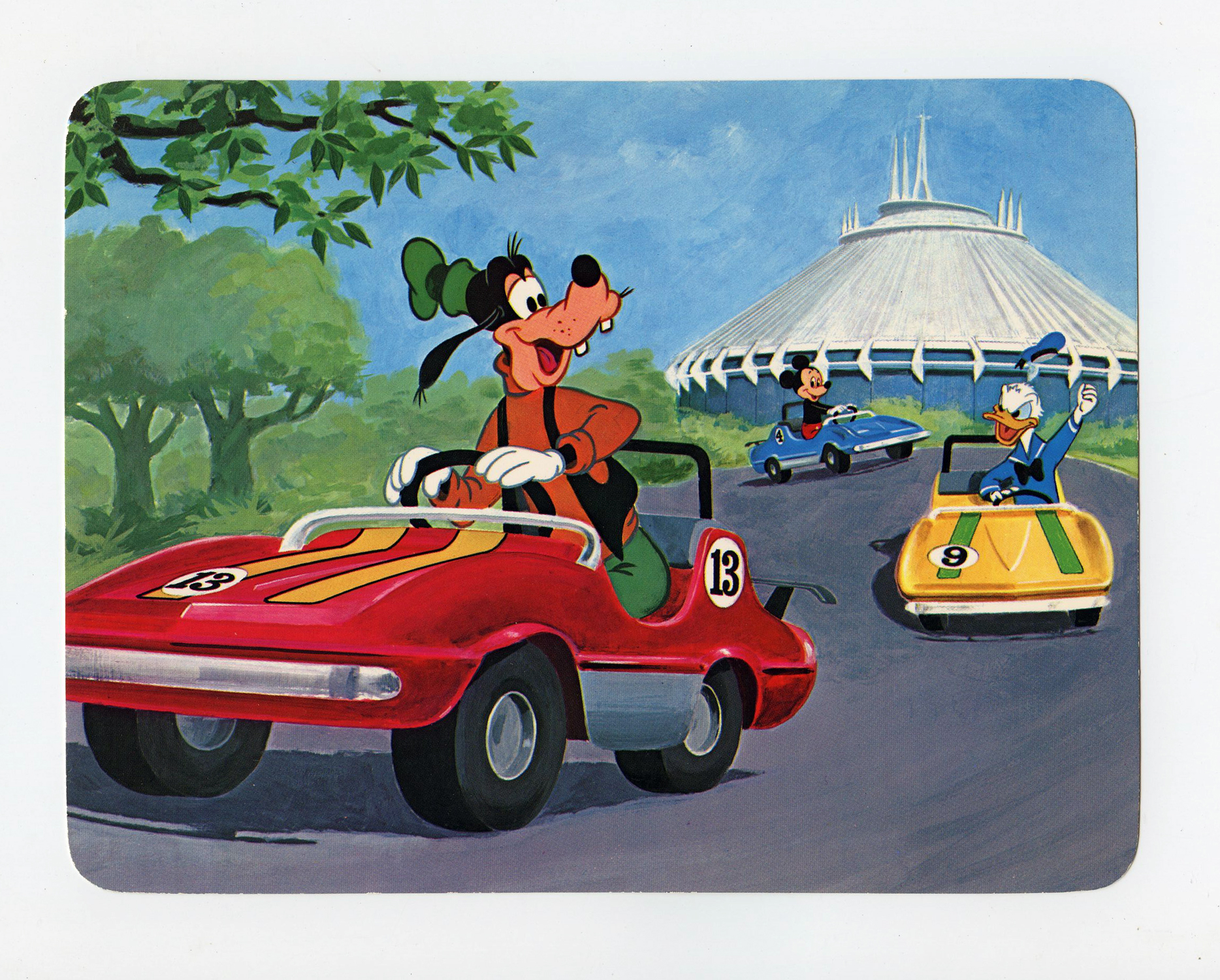 Disney Postcard Motor Mania 1979 DL-11908
