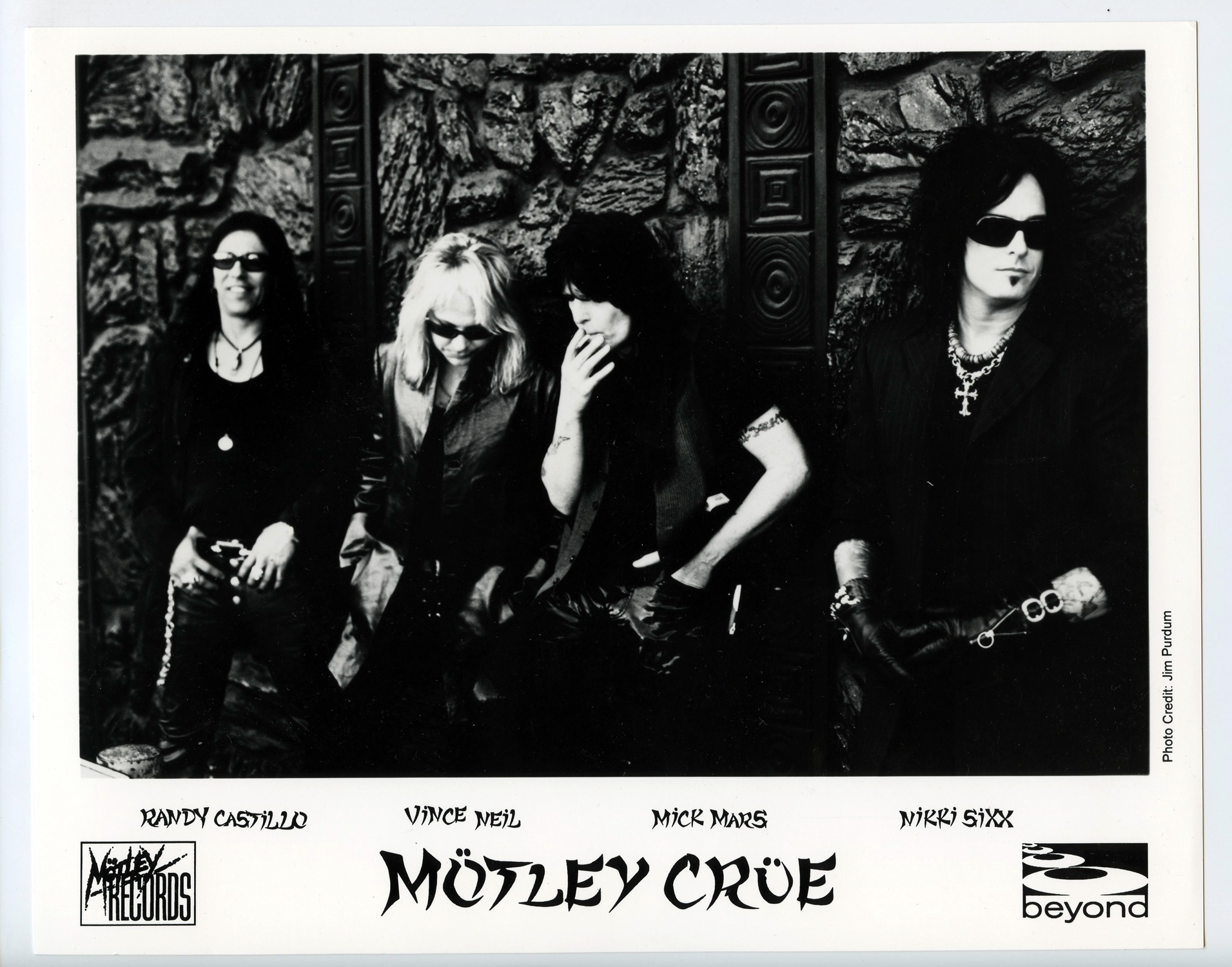 Motley Crue Photo 1999 Entertainment Or Death CD Release Promotion 