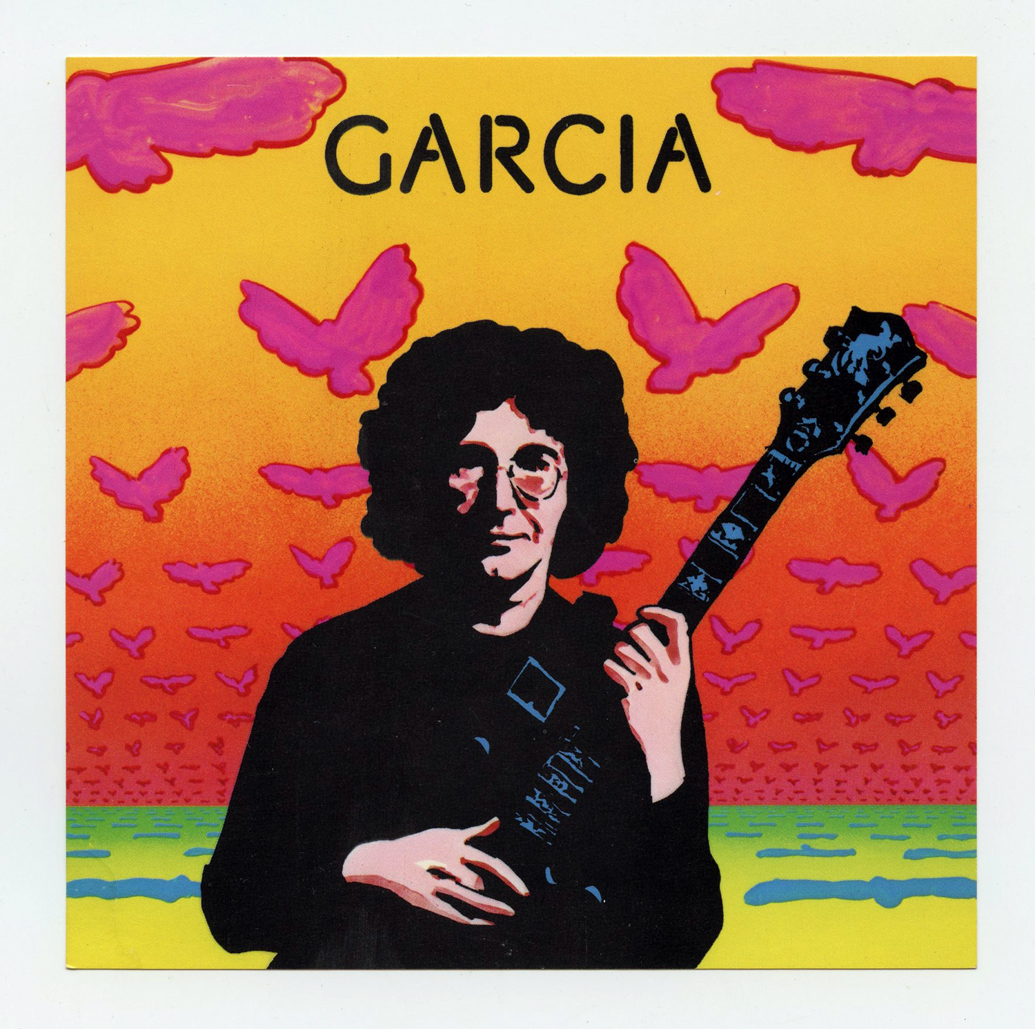 Jerry Garcia Handbill 1972 Garcia Album Promotion Victor Moscoso