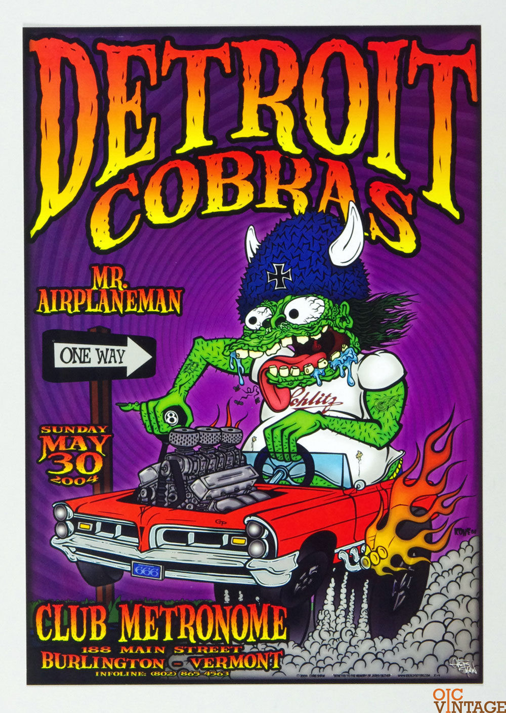 Detroit Cobras Handbill Club Metronome 2004 May 30 Chris Shaw