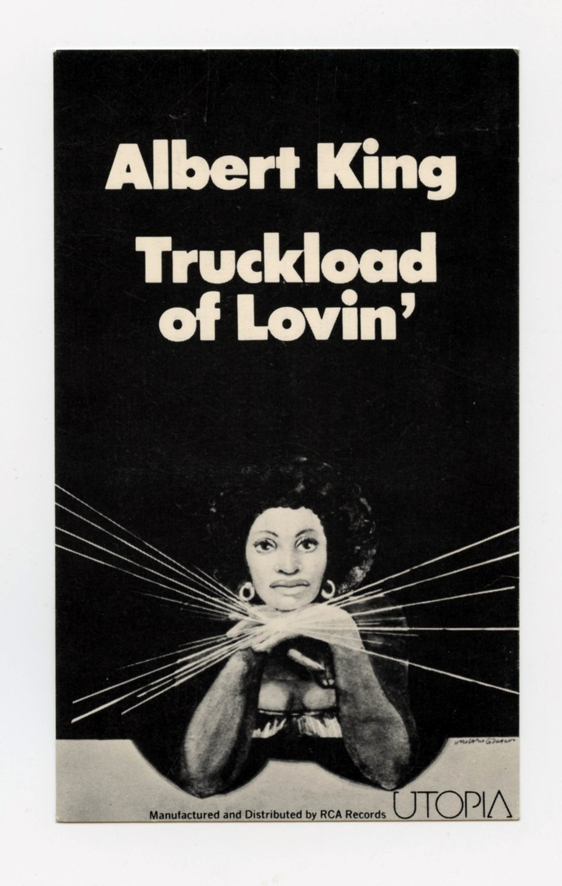 Albert King Calendar Card 1976 Truckload of Lovin Album Promotion
