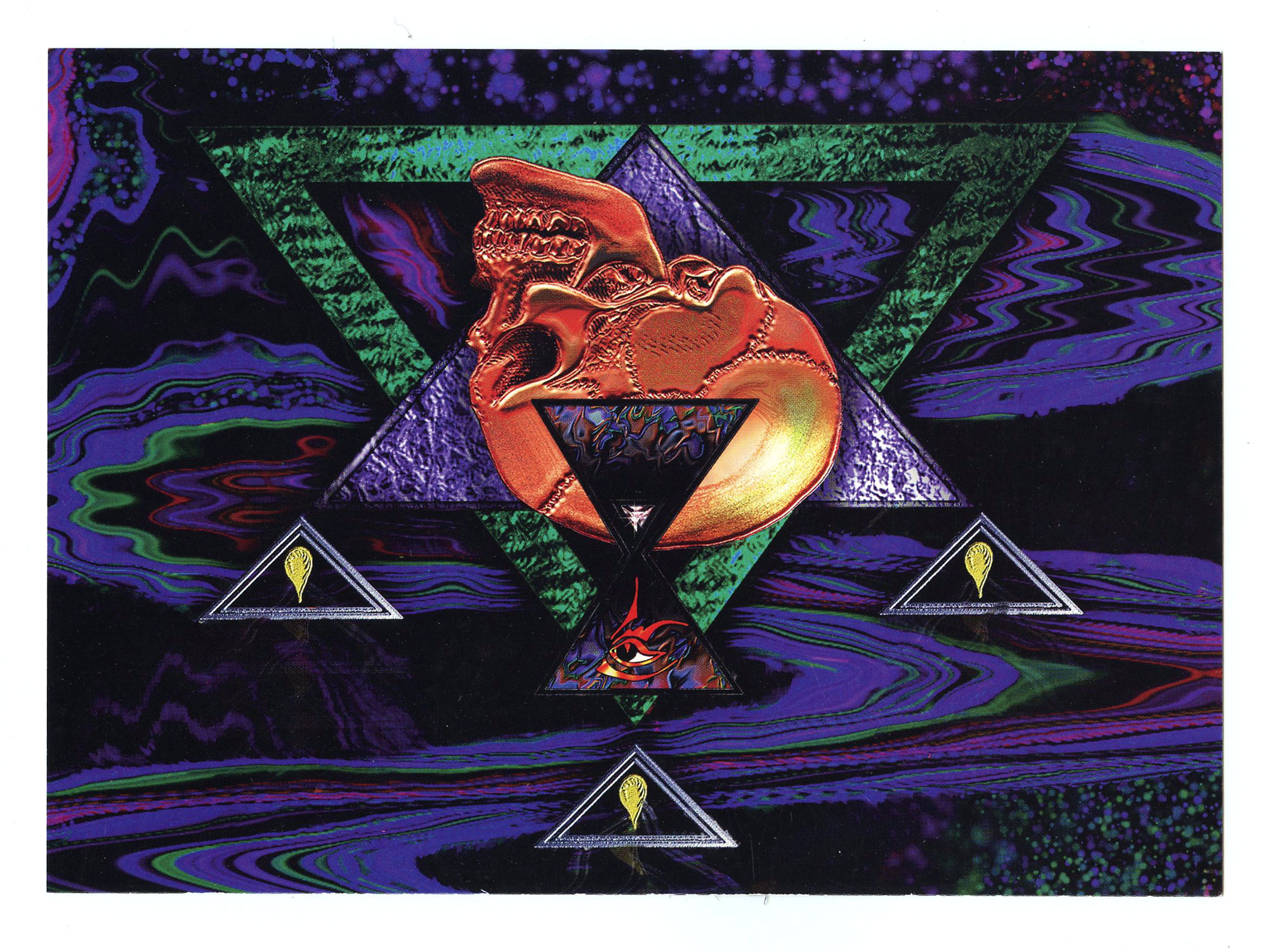 Kevin Kerber Postcard 1994 Psychedelic PS 51