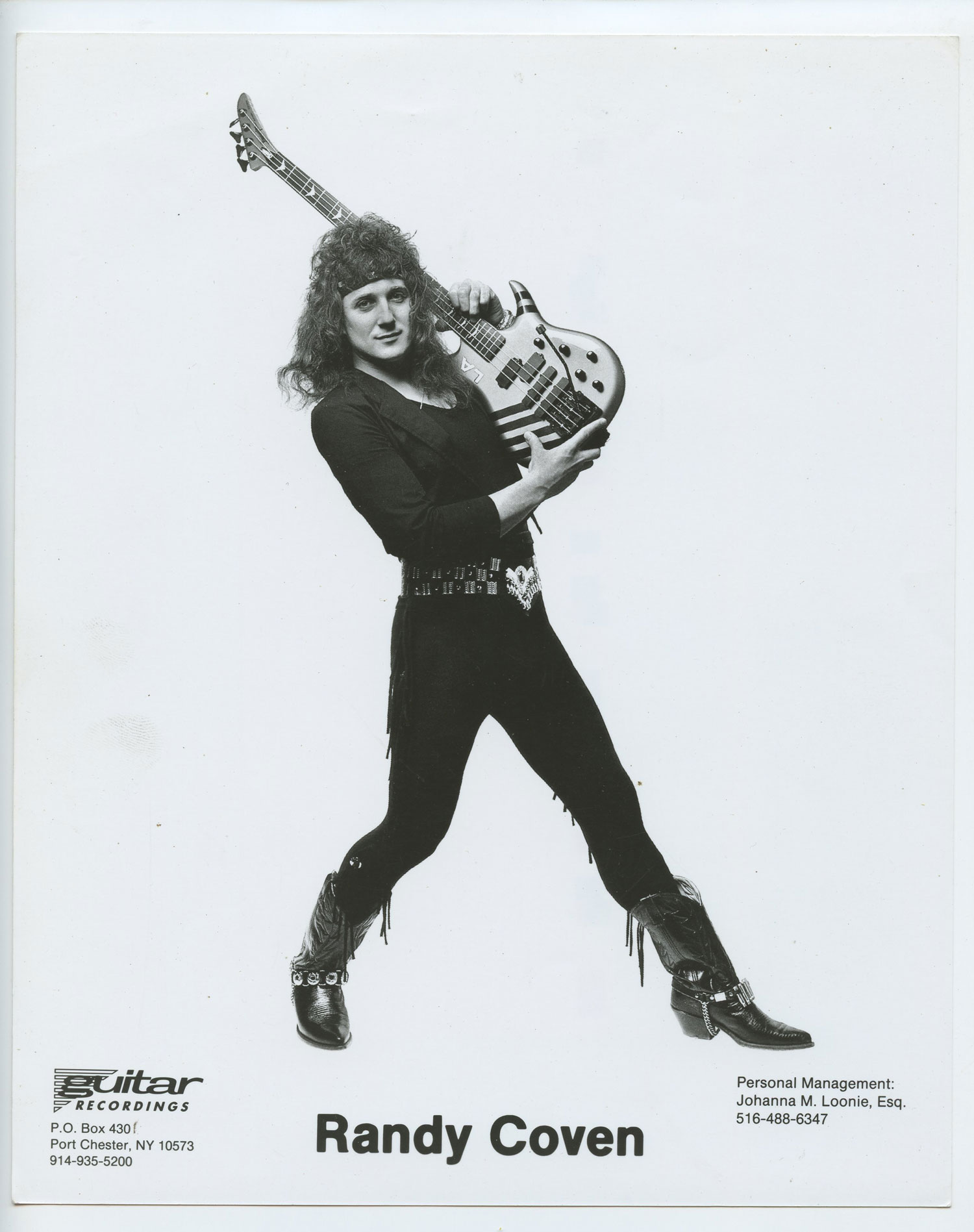 Randy Coven Photo 1989 Guitar Recordings