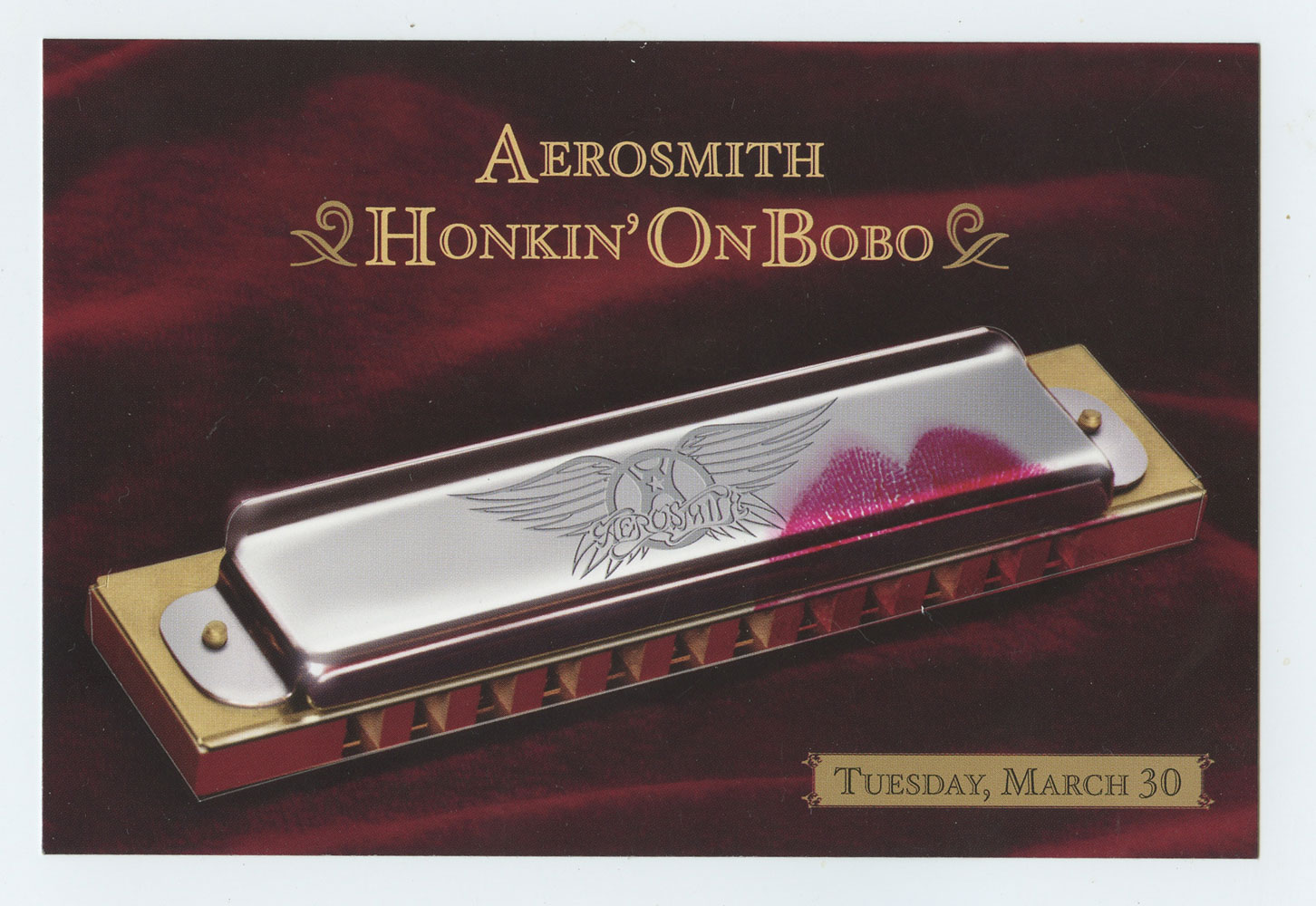 Aerosmith Postcard Honkin' On Bono Promotion 2004