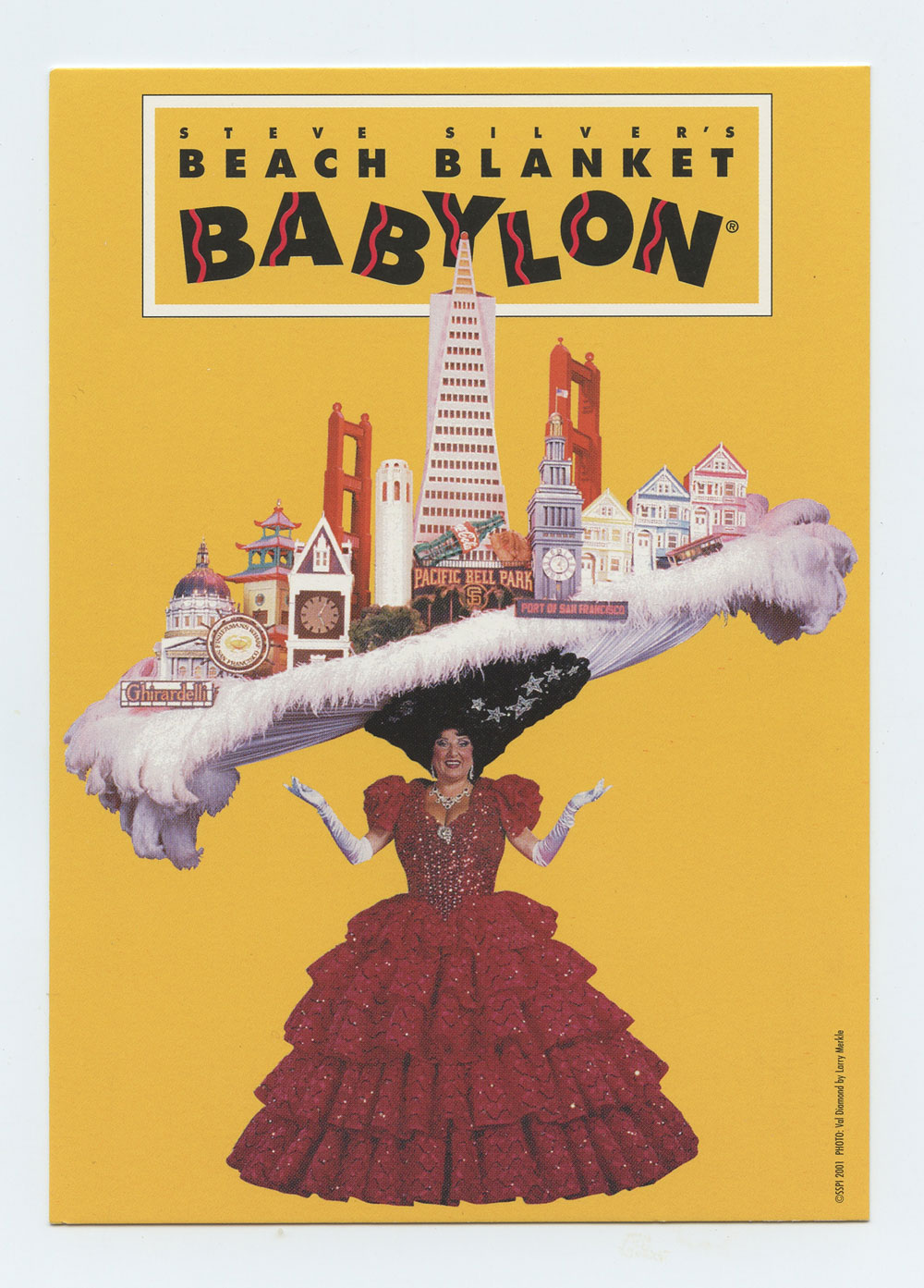 Beach Blanket Babylon Postcard 2001 Promo