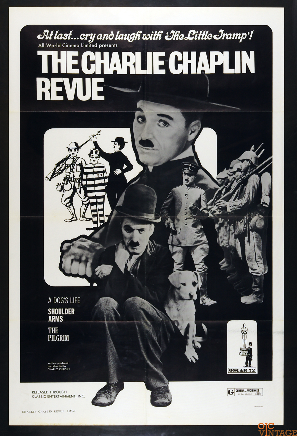 Charlie Chaplin Revue Poster Movie Original Vintage R1973