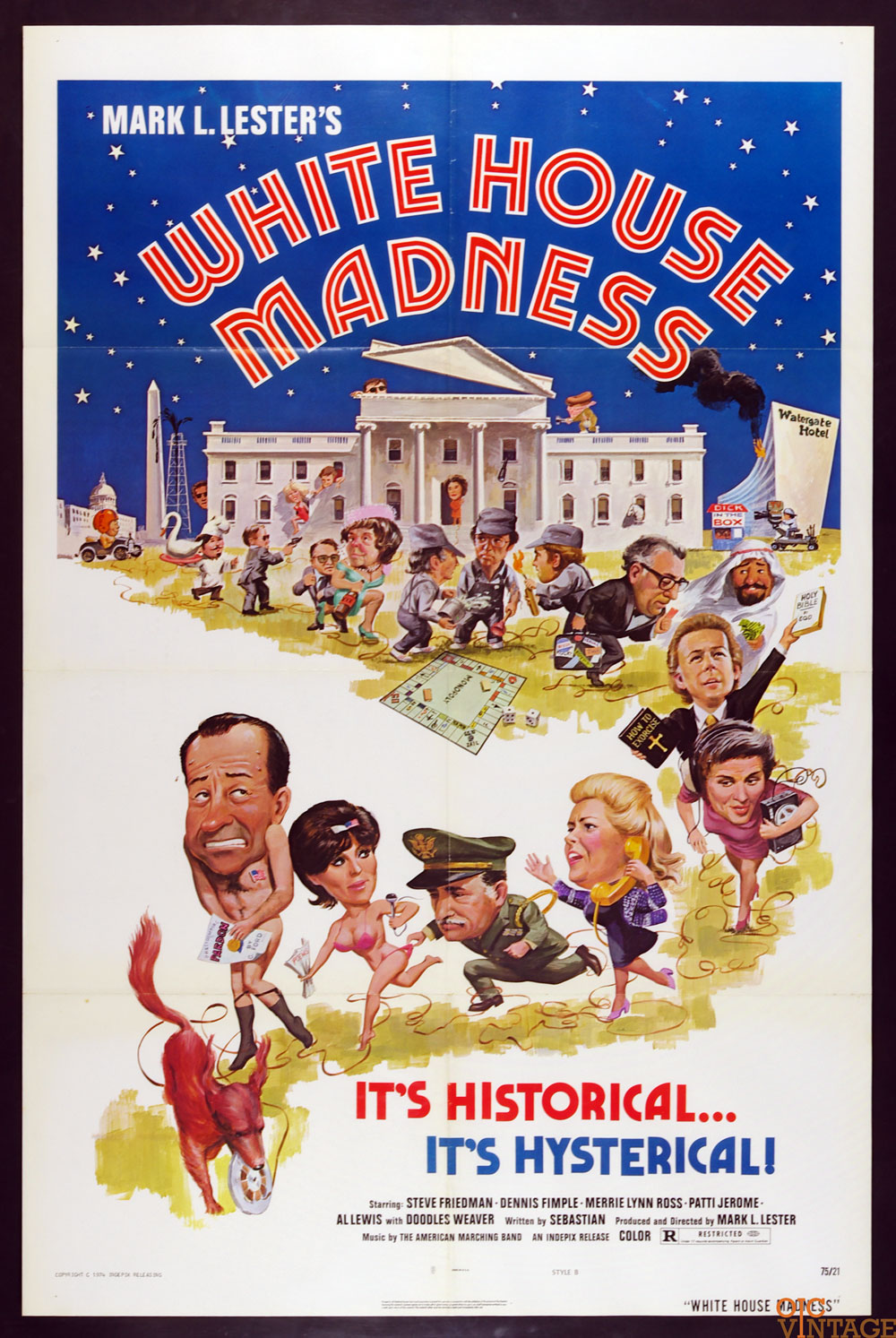 White House Madness Poster Movie Original Vintage 1975
