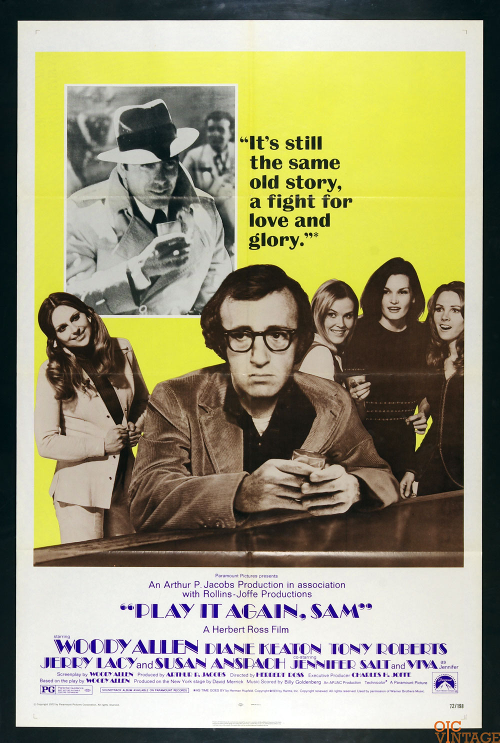 Play it Again Sam Poster Movie Original Vintage 1972 Woody Allen