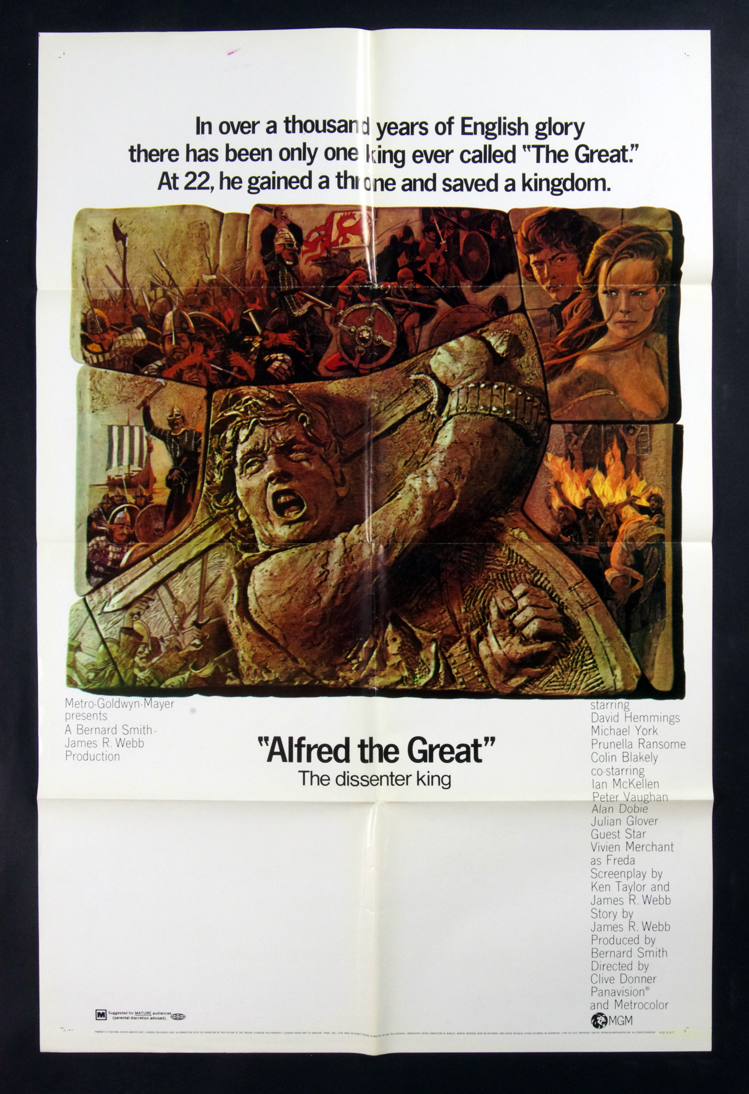 Alfred the Great Poster Movie Original Vintage 1969 David Hammings