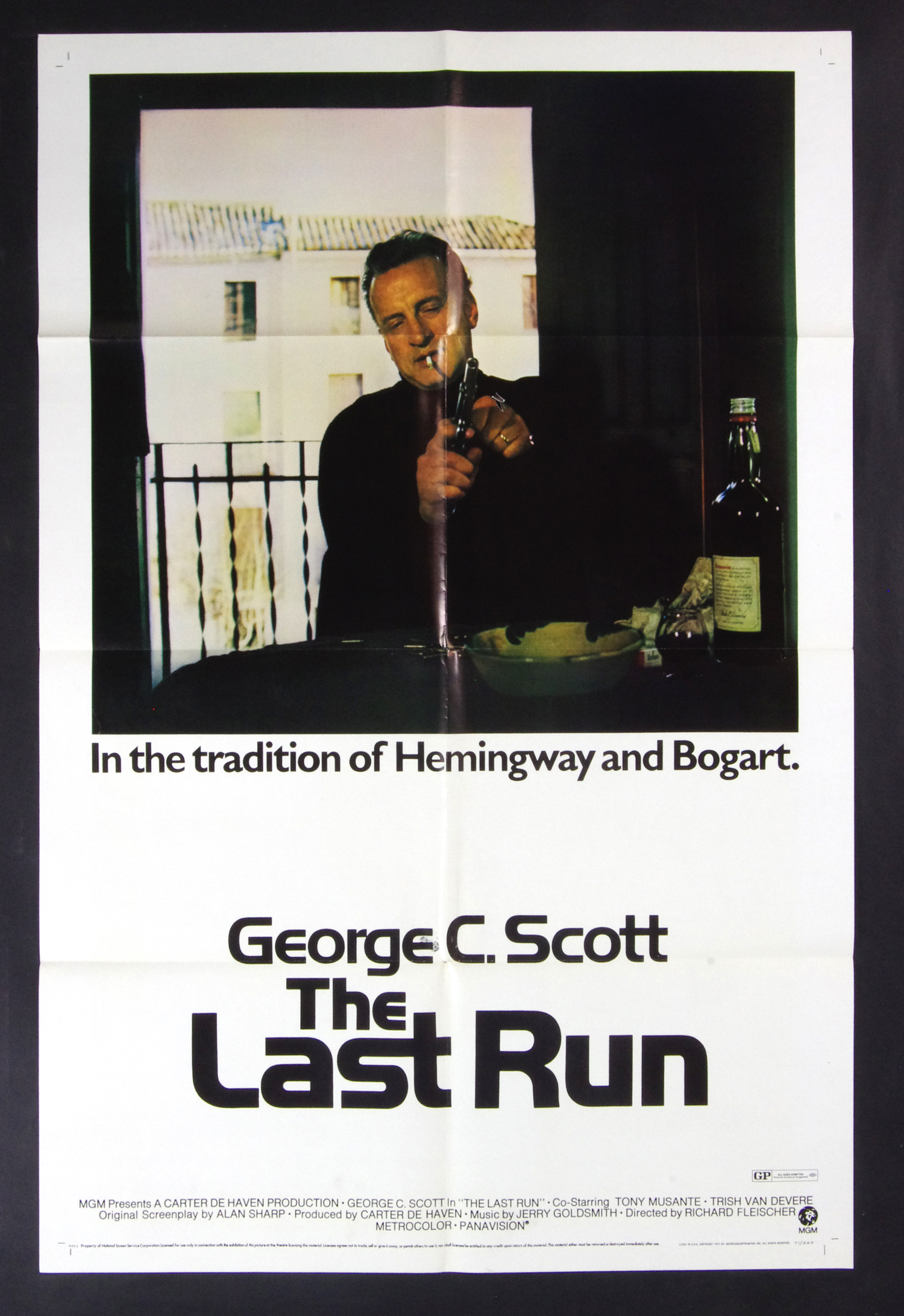 The Last Run Poster Movie Original Vintage 1971 George C Scott 