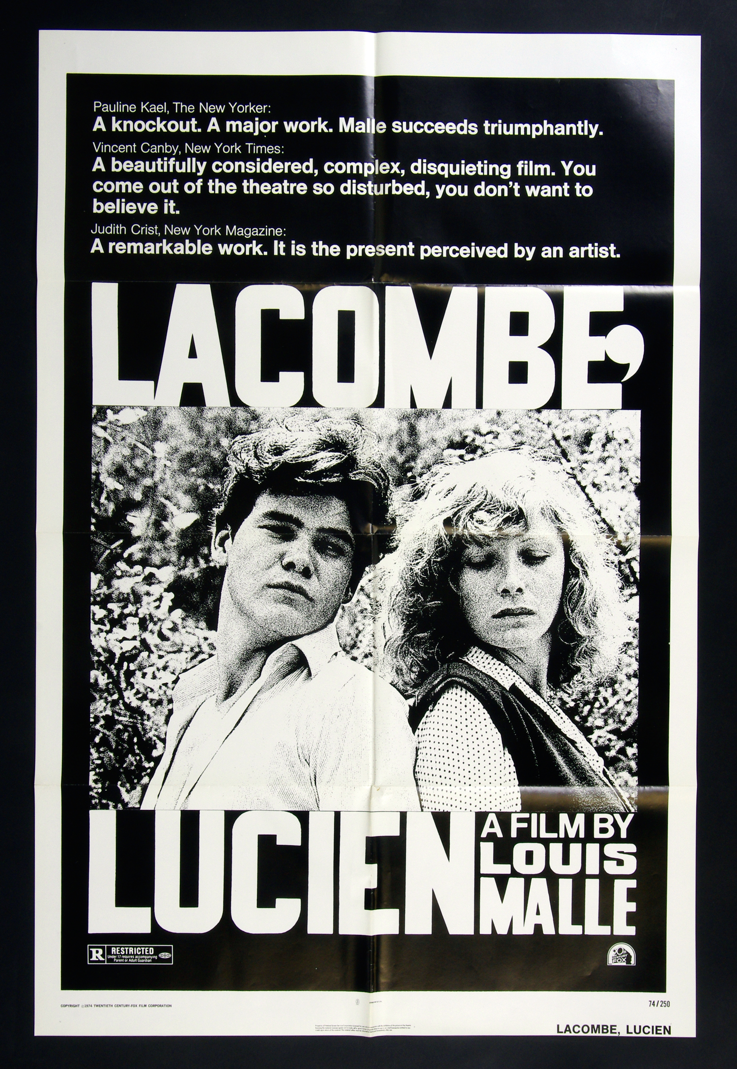 Lacombe Lucien Poster Movie Original Vintage 1974 Pierre Blaise