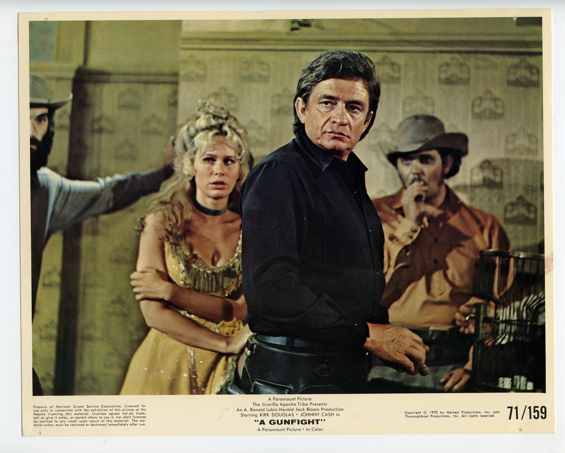 Johnny Cash Photo 1971 A Gunfight Original Vintage