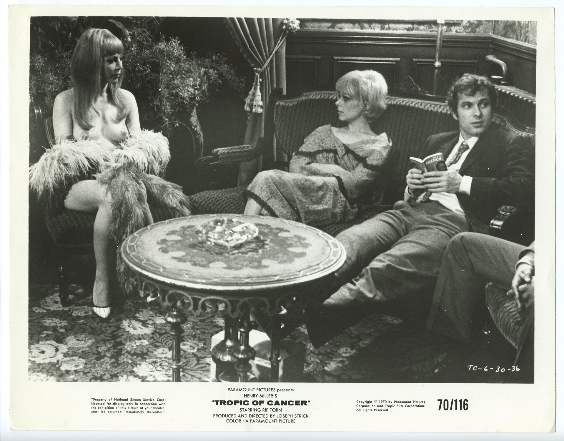 Rip Torn Sabine Sun Photo 1970 Tropic of Cancer Original Vintage