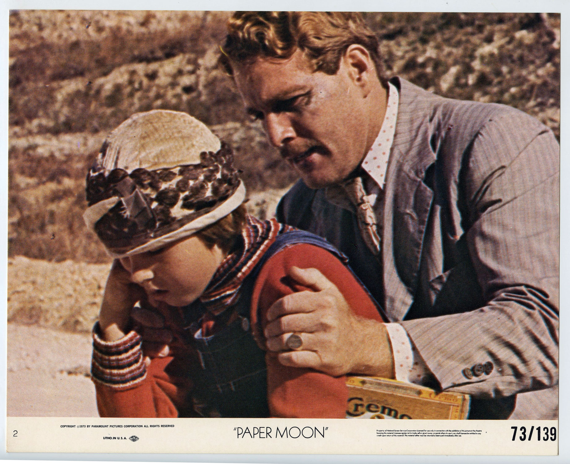 Ryan O'Neal Tatum O'Neal Photo 1973 Paper Moon Original Vintage