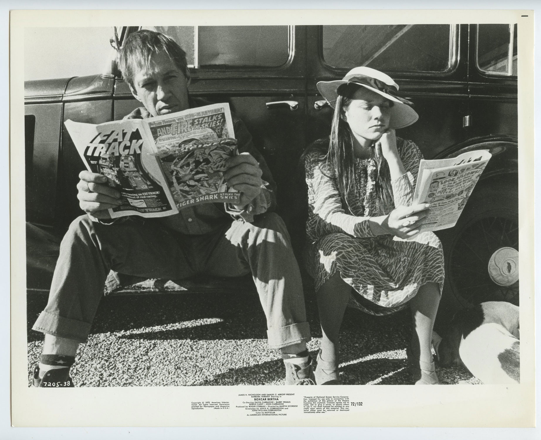 Barbara Hershey David Carradine Photo 1972 Boxcar Bertha Original Vintage