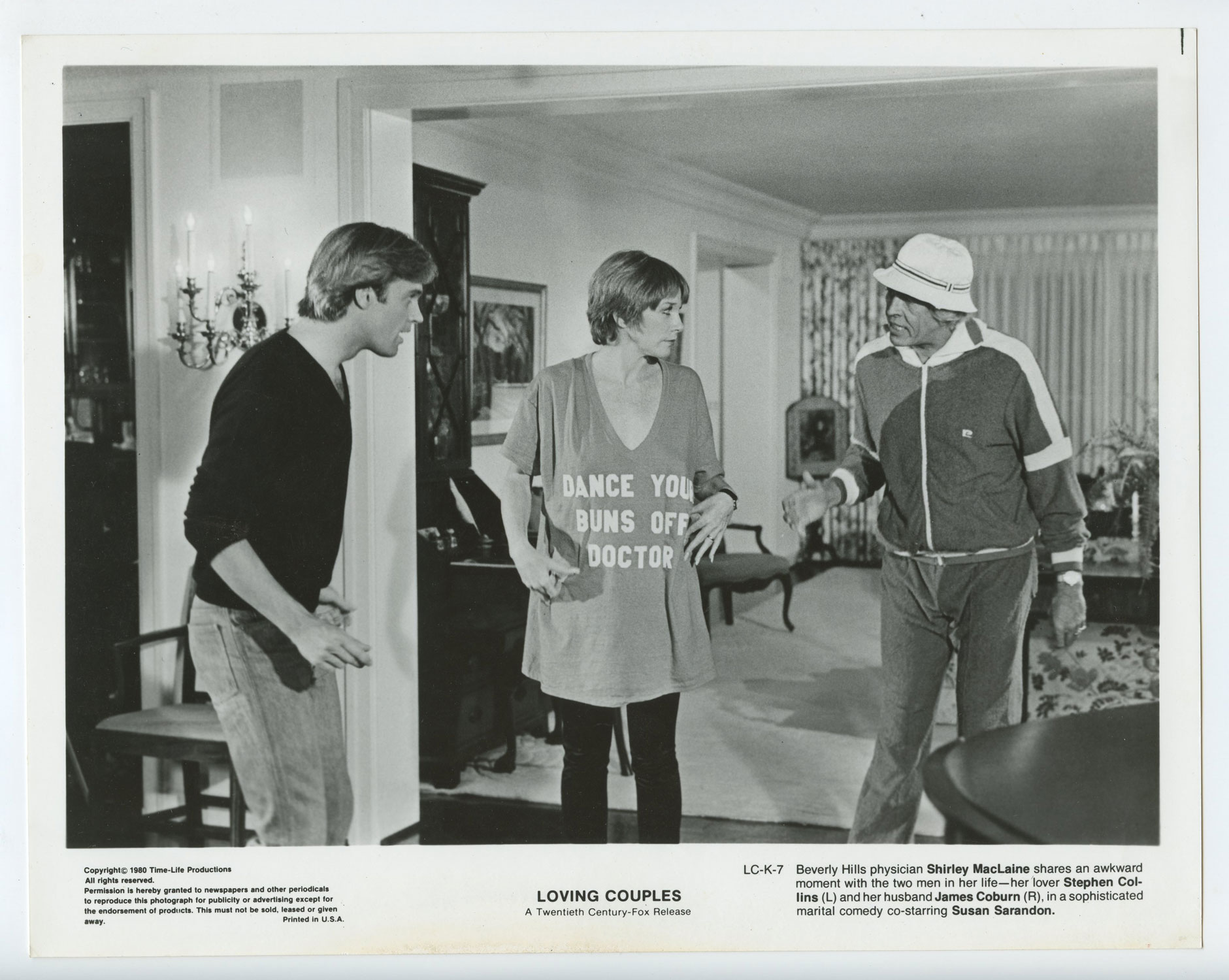 Shirley MacLaine James Coburn Photo 1980 Loving Couples Original Vintage