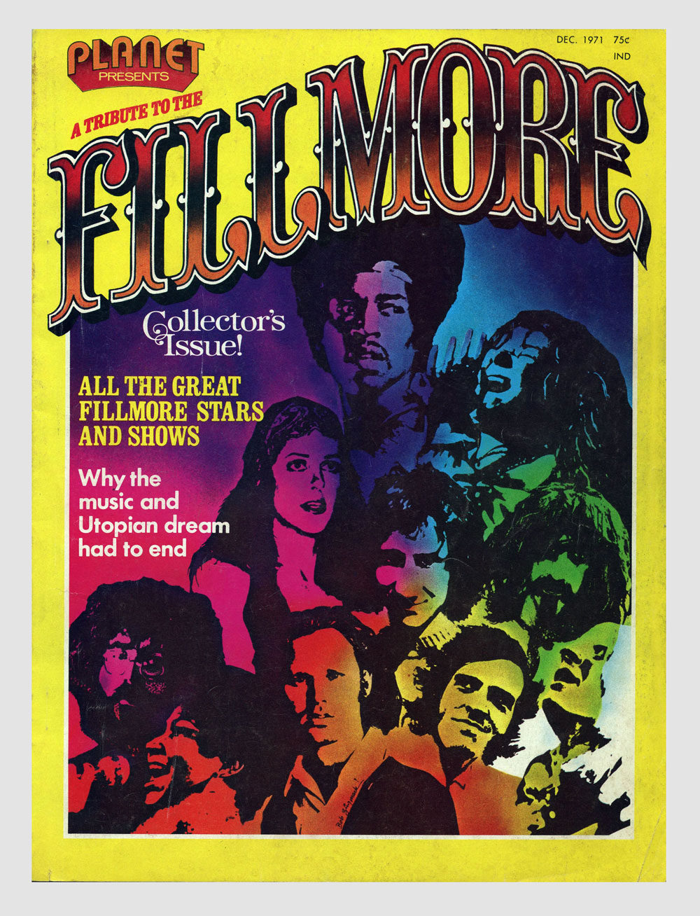 Bill Graham Fillmore 1971 Last days of Fillmore Collector Issue