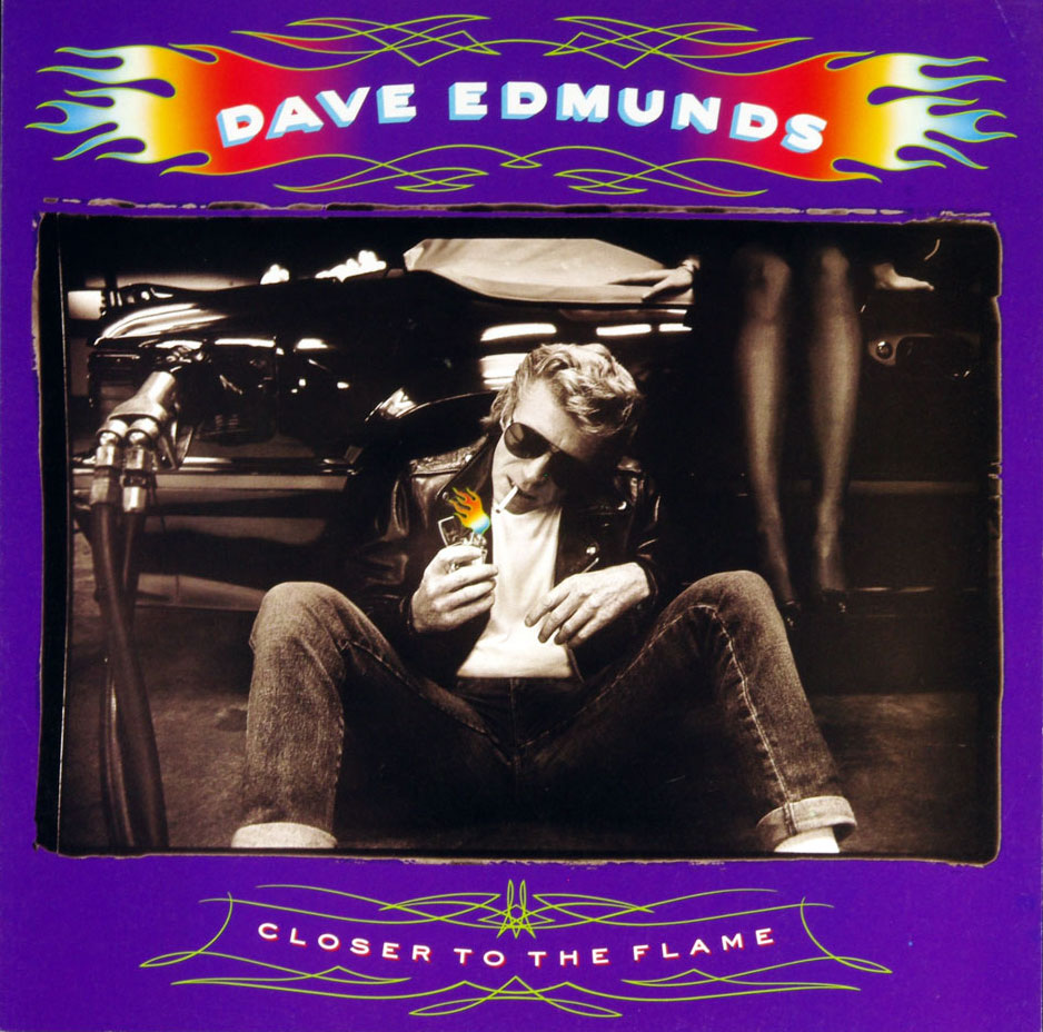 Dave Edmunds Poster Flat Closer to the Flame 1990 Album Promotion 12 x 12