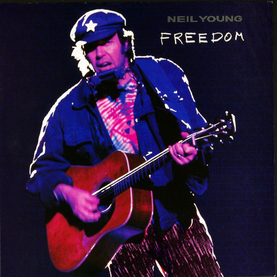 Neil Young Poster Flat FREEDOM 1989 Album Promotion 12 x 12