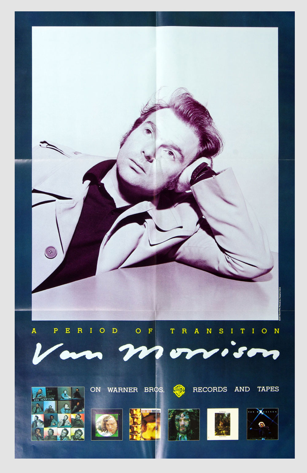 Van Morrison Poster 1977 A Period of Transition Album Promotion