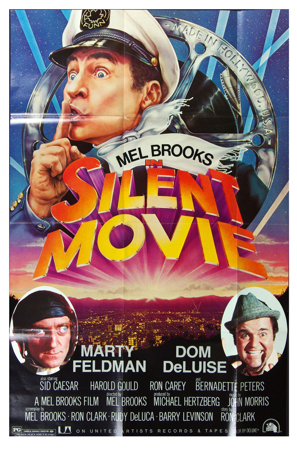 Silent Movie Poster Movie Original Vintage 1976 Original Sound Track Album Promotion