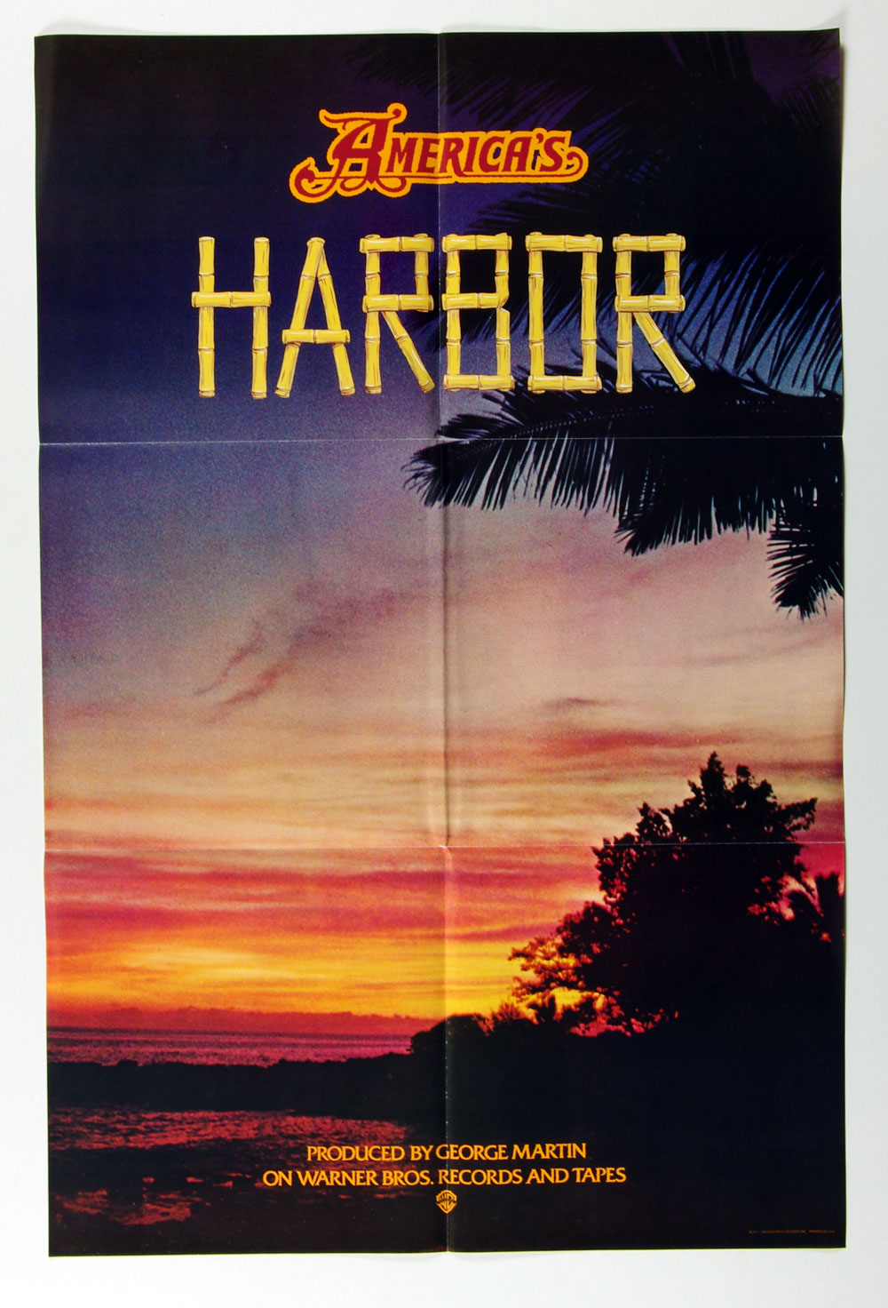 America Poster 1977 Harbor Album Promotion