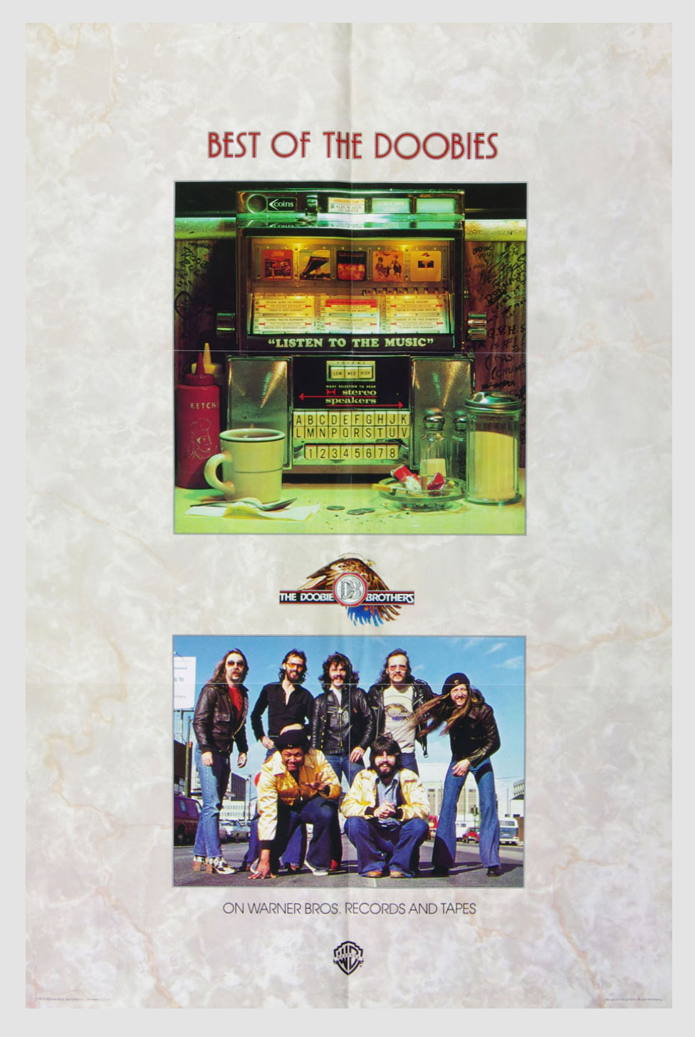 The Doobie Brothers Poster 1978 Best Of The Doobies Album Promotion