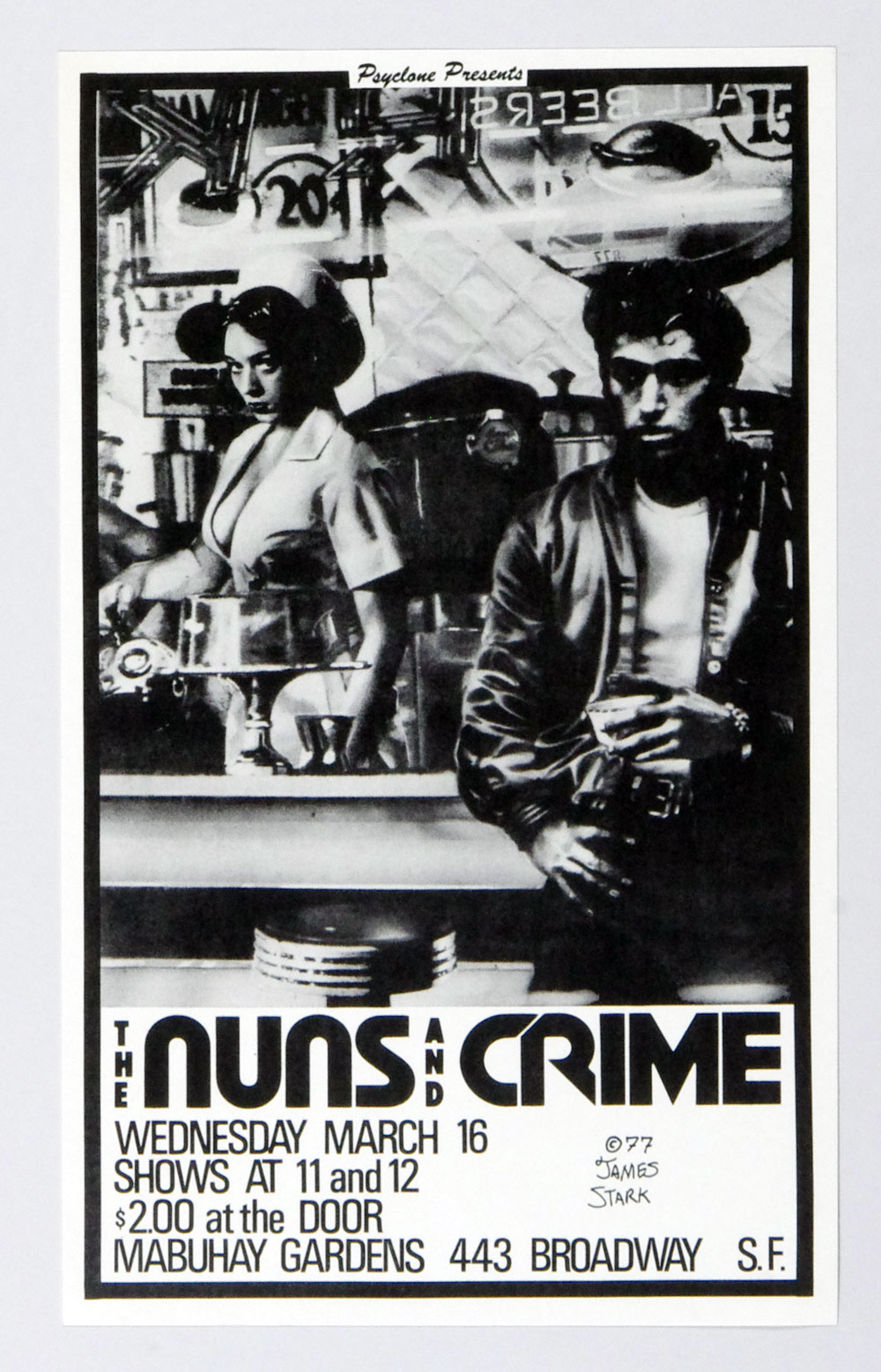 Crime Poster 1977 Mar 16 Mabuhay Gardens San Francisco