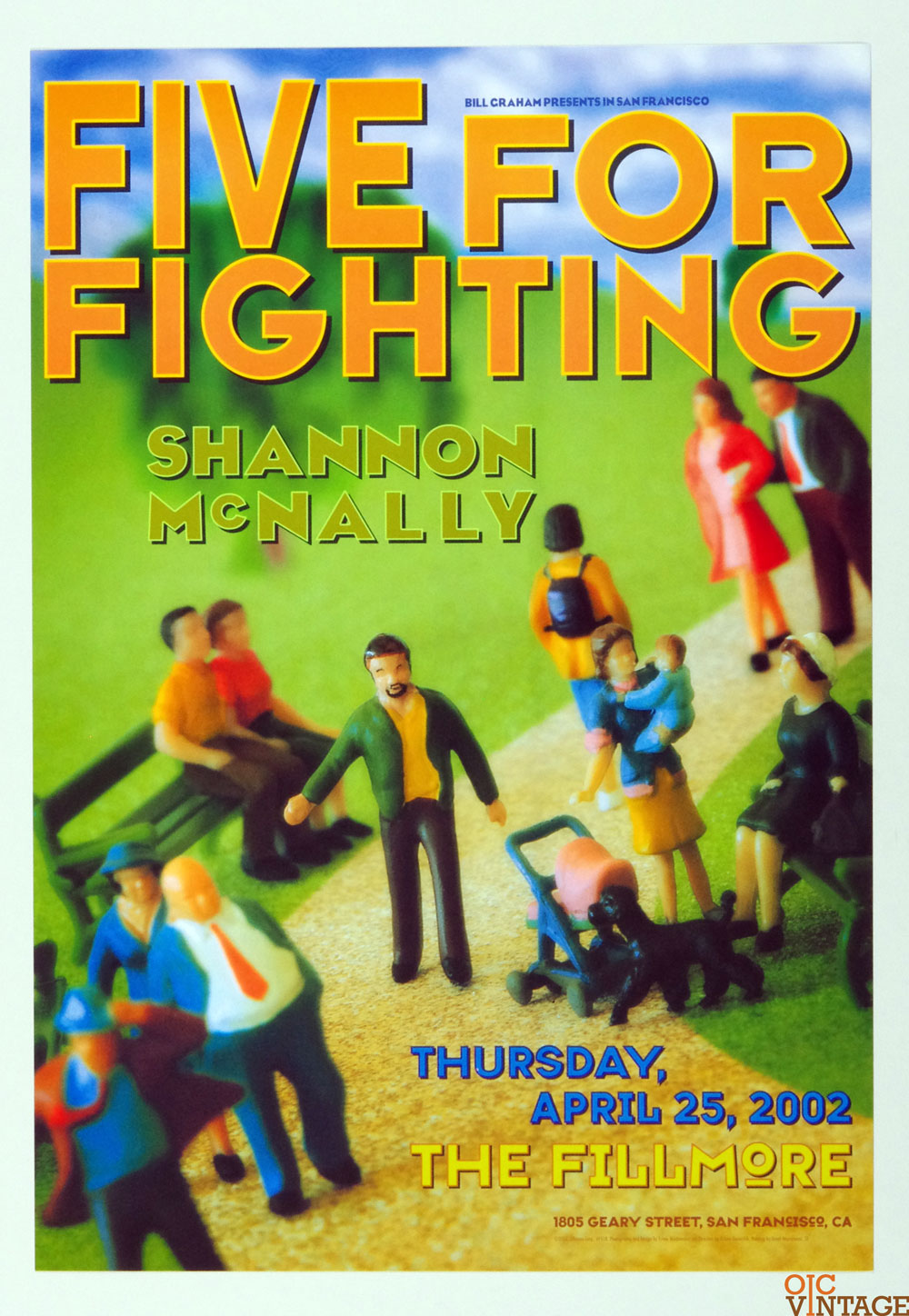 Five for Fighting Shanon McNally Poster 2002 Apr 25 New Fillmore