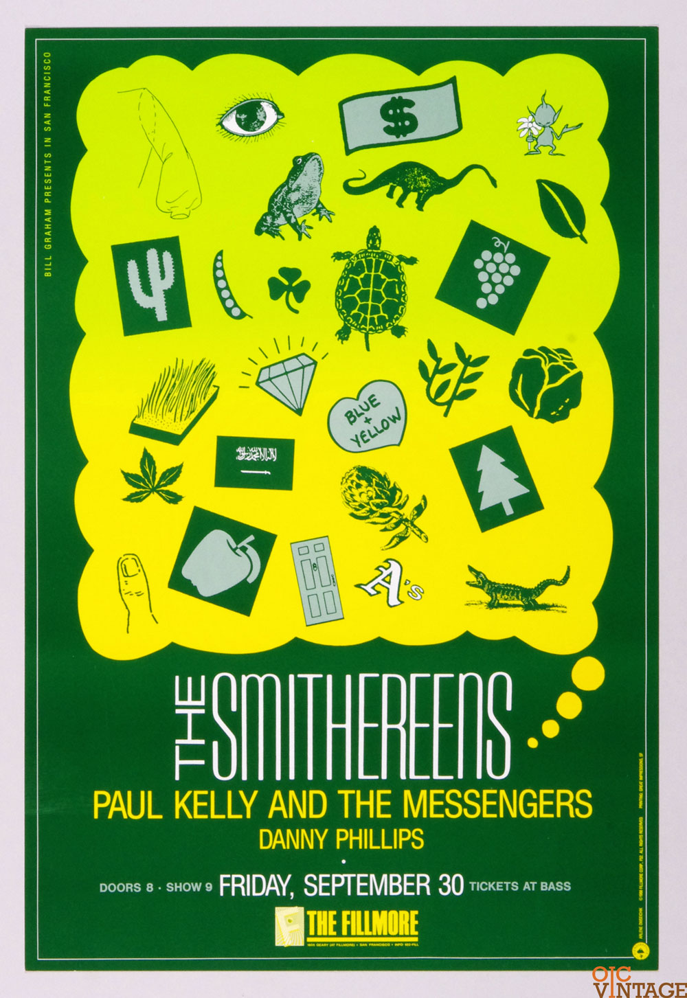 Smithereens Poster 1988 Sep 30 New Fillmore San Francisco