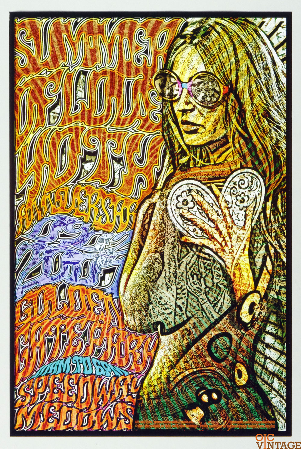 Summer of Love Poster 2007 Country Joe McDonald Canned Heat and more