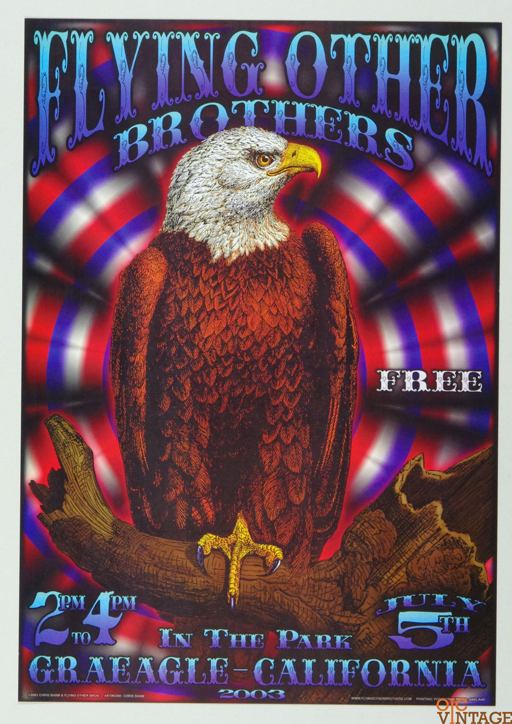 Flying Other Brothers Poster 2003 Jul 5 Graeagle Park CA Chris Shaw