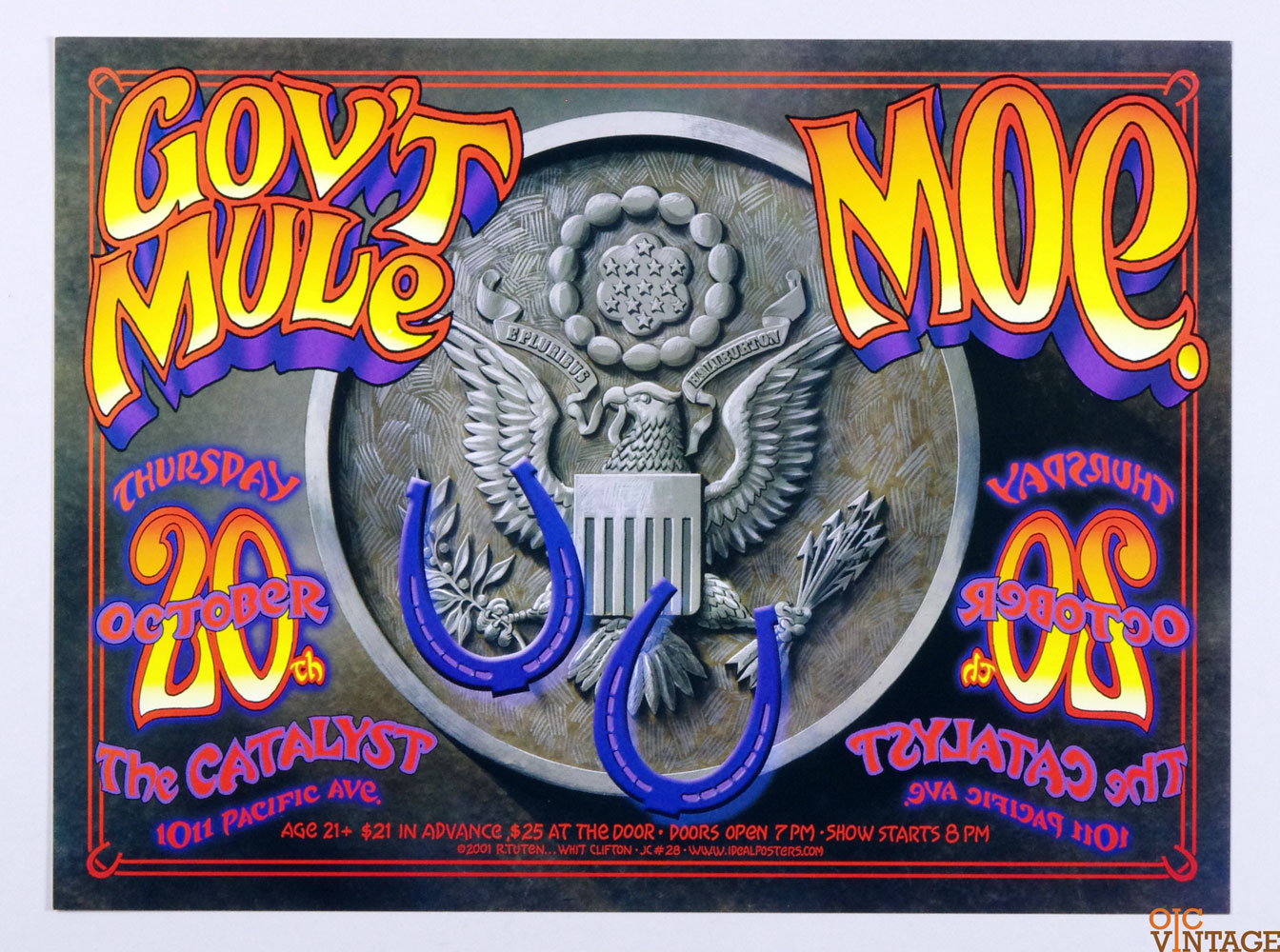 Gov't Mule MOE. Poster 2005 Oct 20 The Catalyst Santa Cruz Randy Tuten