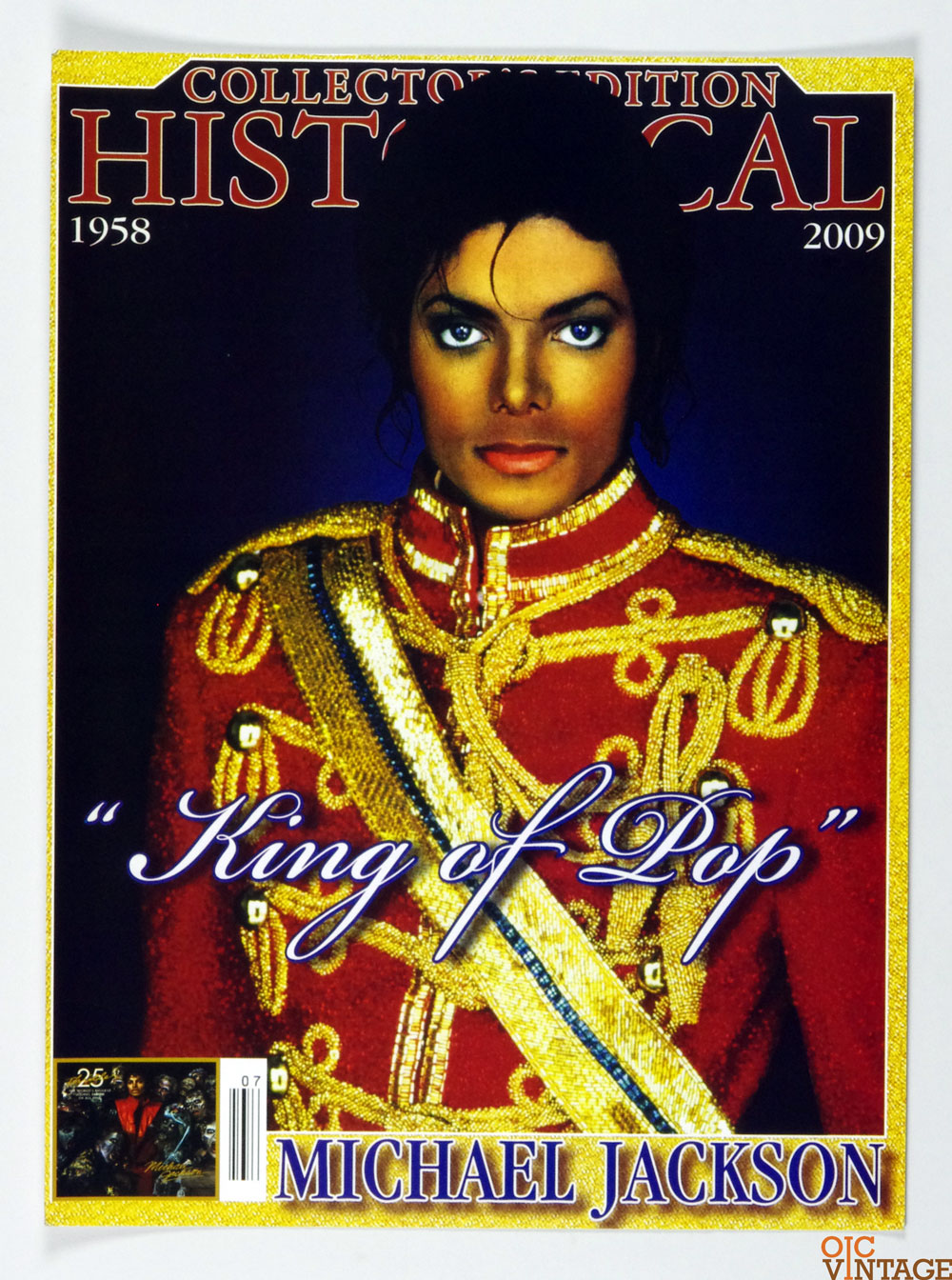 Michael Jackson Poster 2009 Collector Edition King of Pop Magazine Promotion