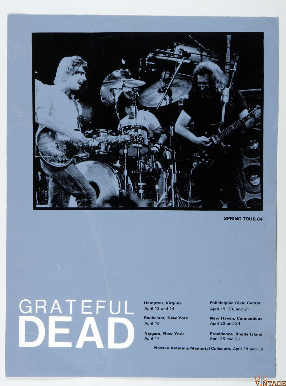 Grateful Dead Poster 1984 Spring Tour 