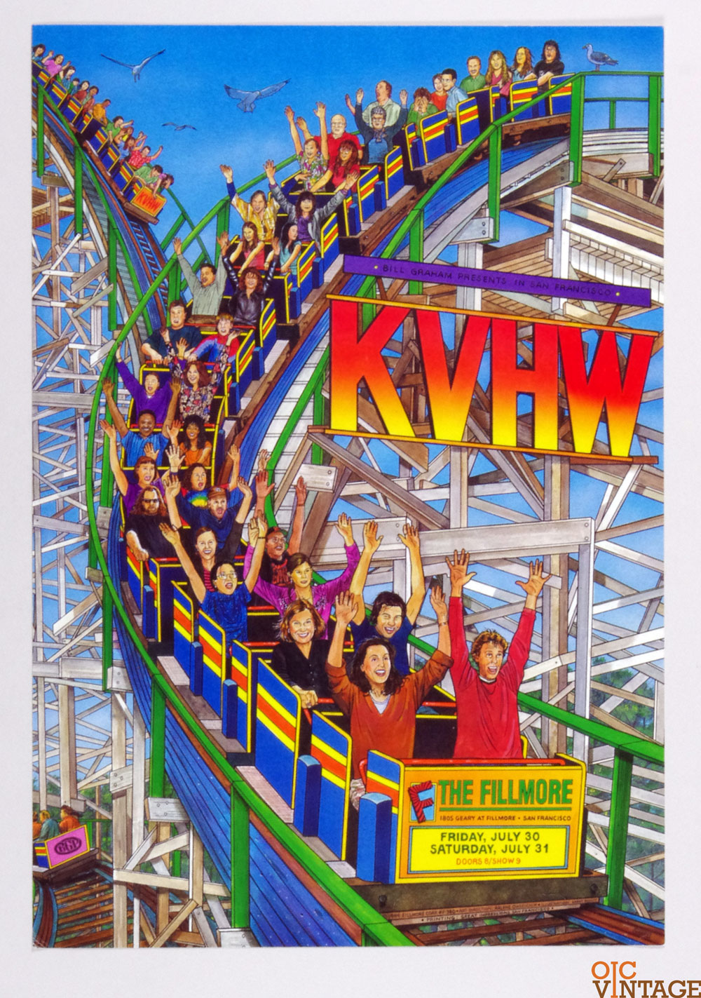 KVHW Poster 1999 Jul 30  New Fillmore San Francisco